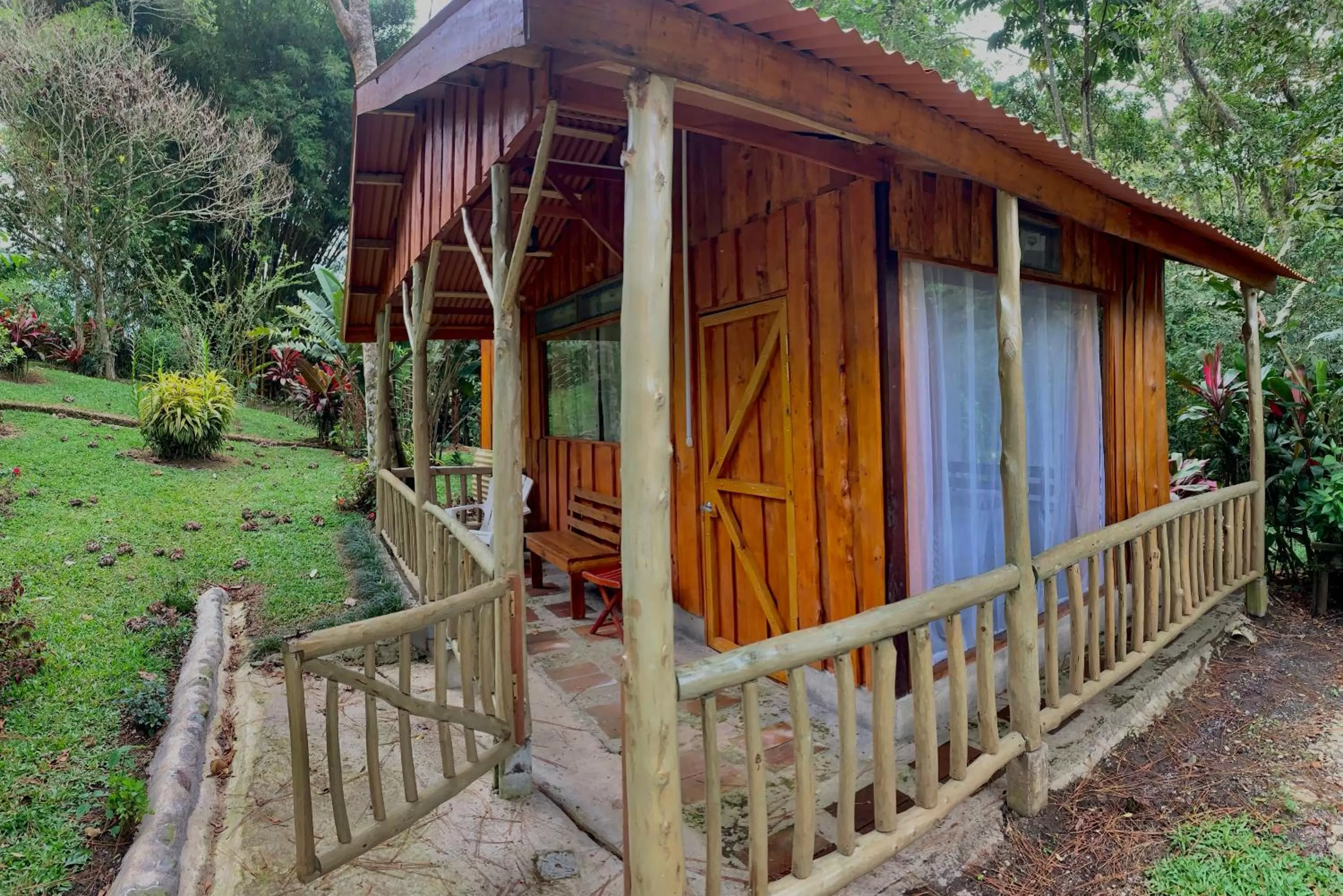 Patio, Property Building in Vista Turrialba Lodge