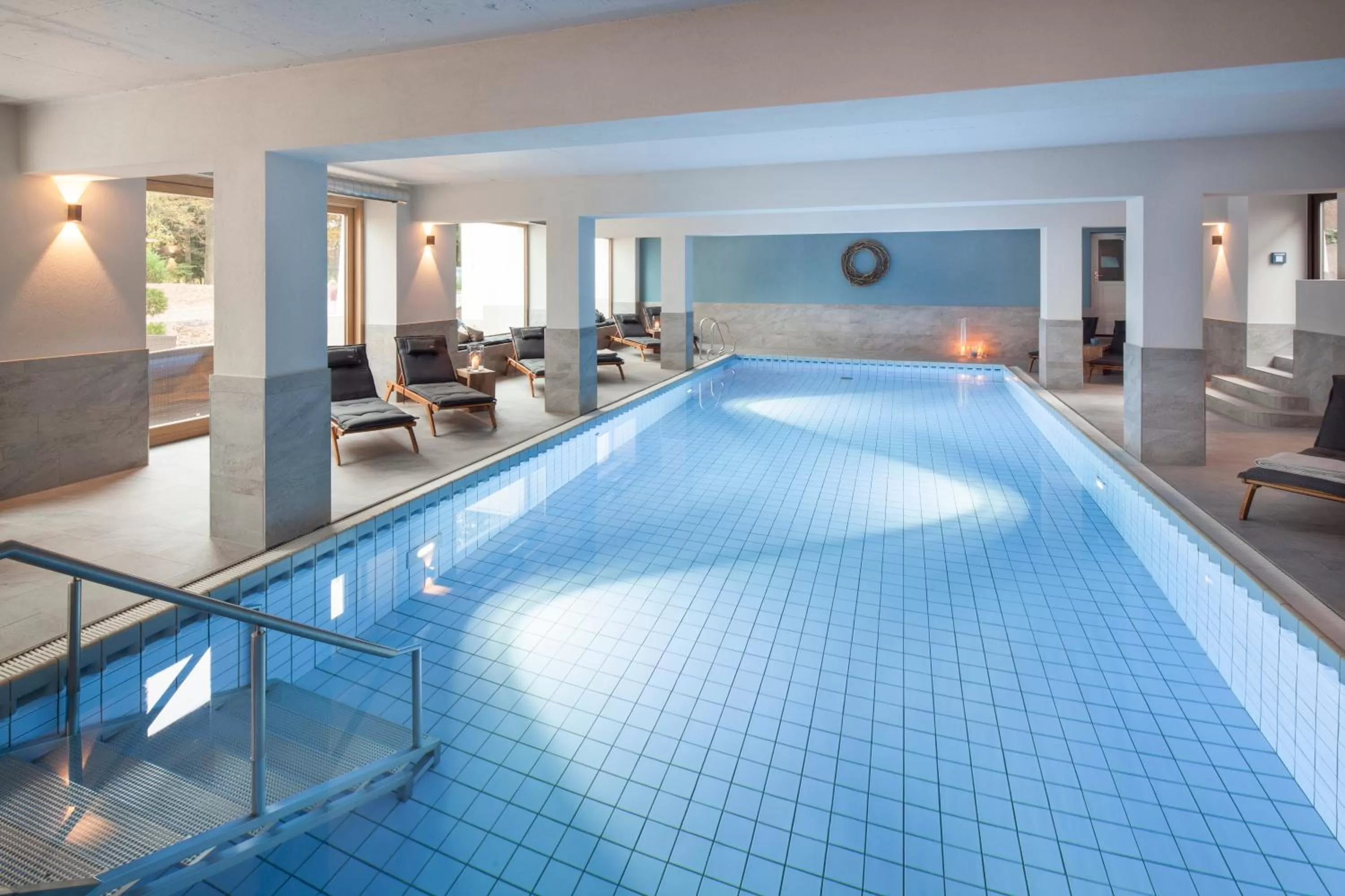 Swimming pool in Buchnas Landhotel Saarschleife