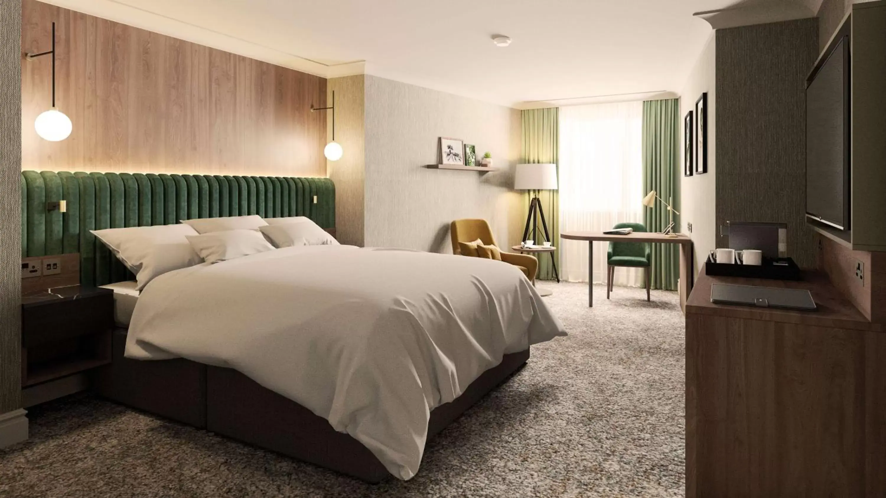 Bedroom, Bed in Hilton Belfast Templepatrick
