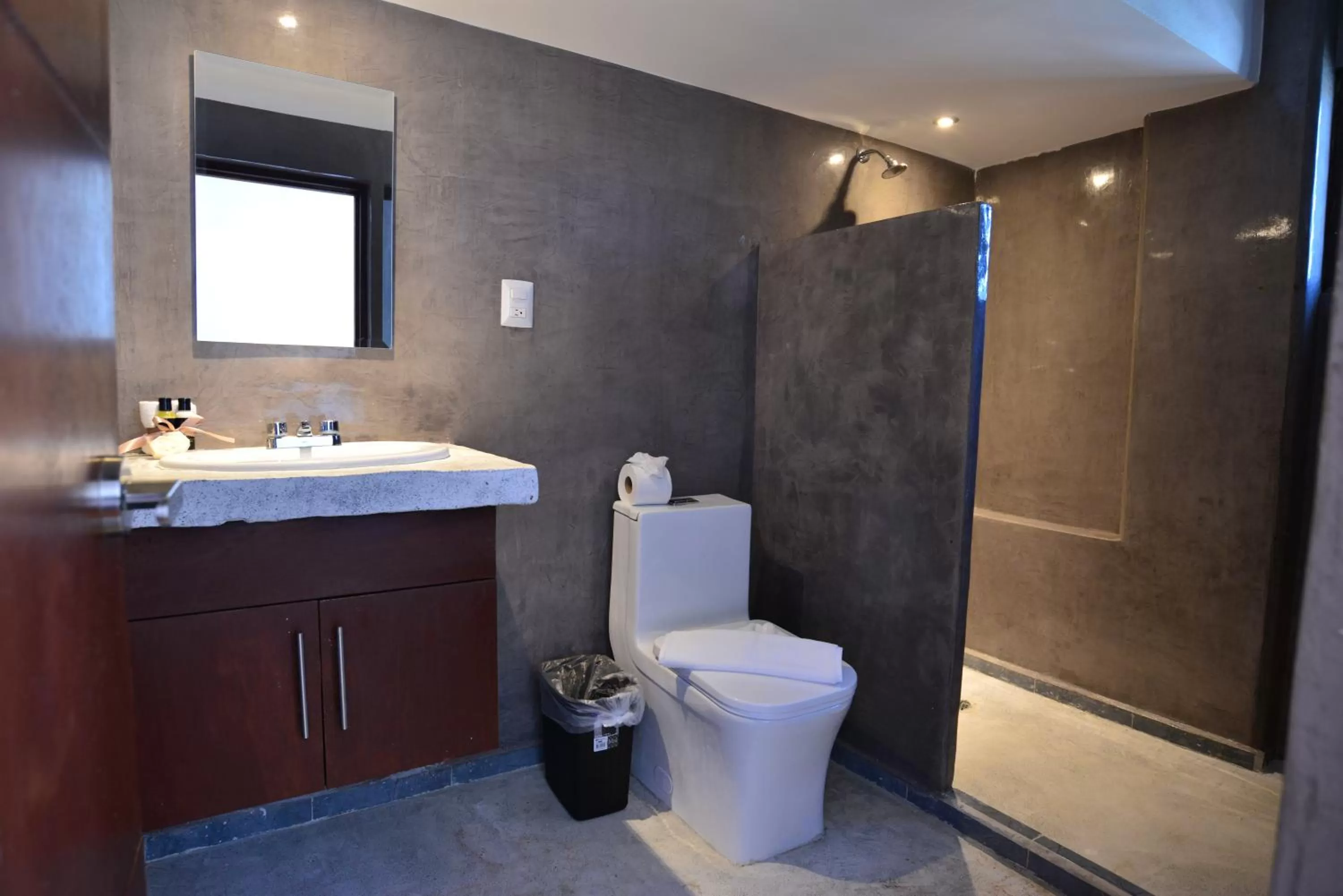 Shower in Hotel Rio Lagartos