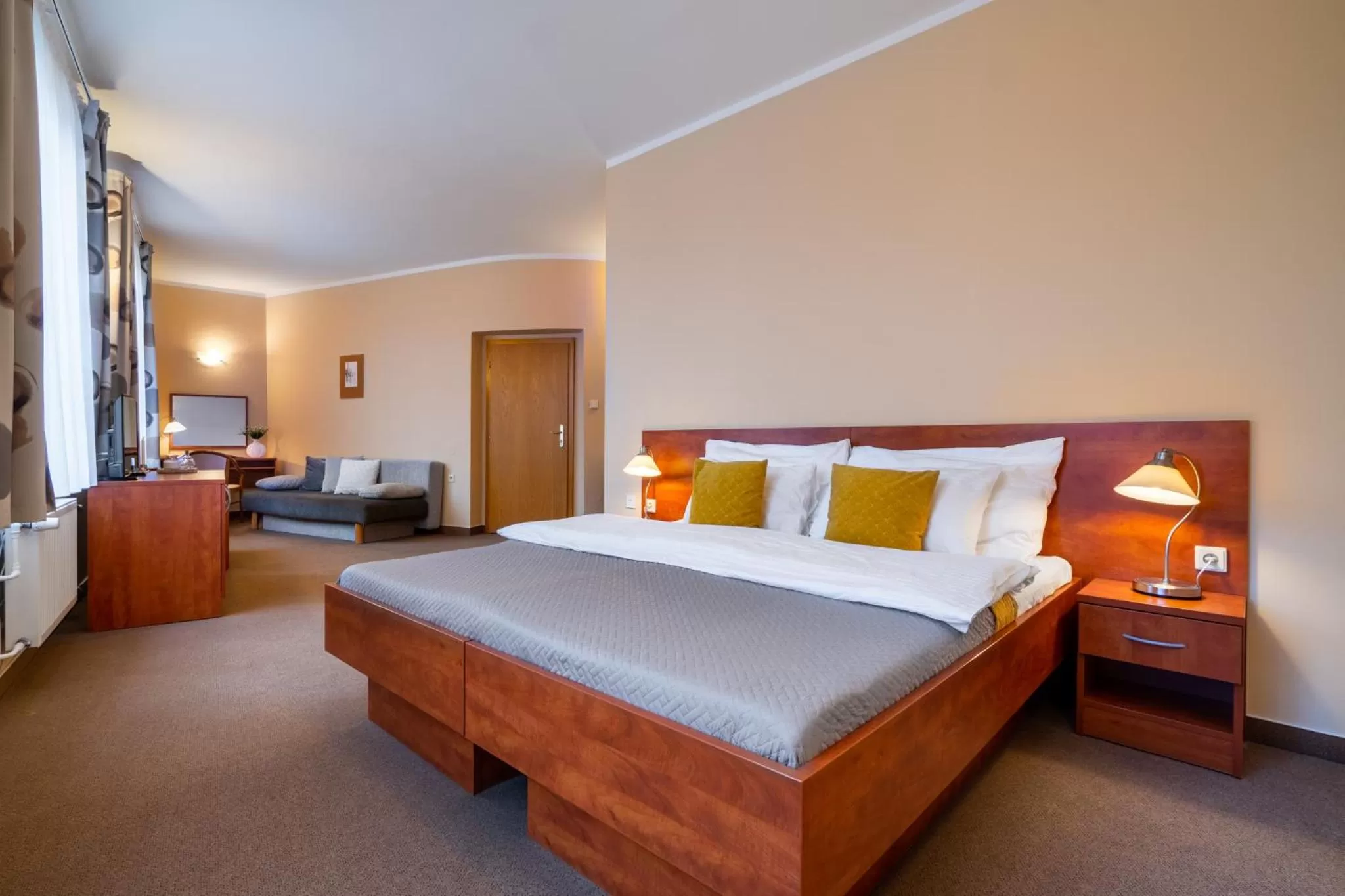 Bed in Hotel U Vlašského Dvora