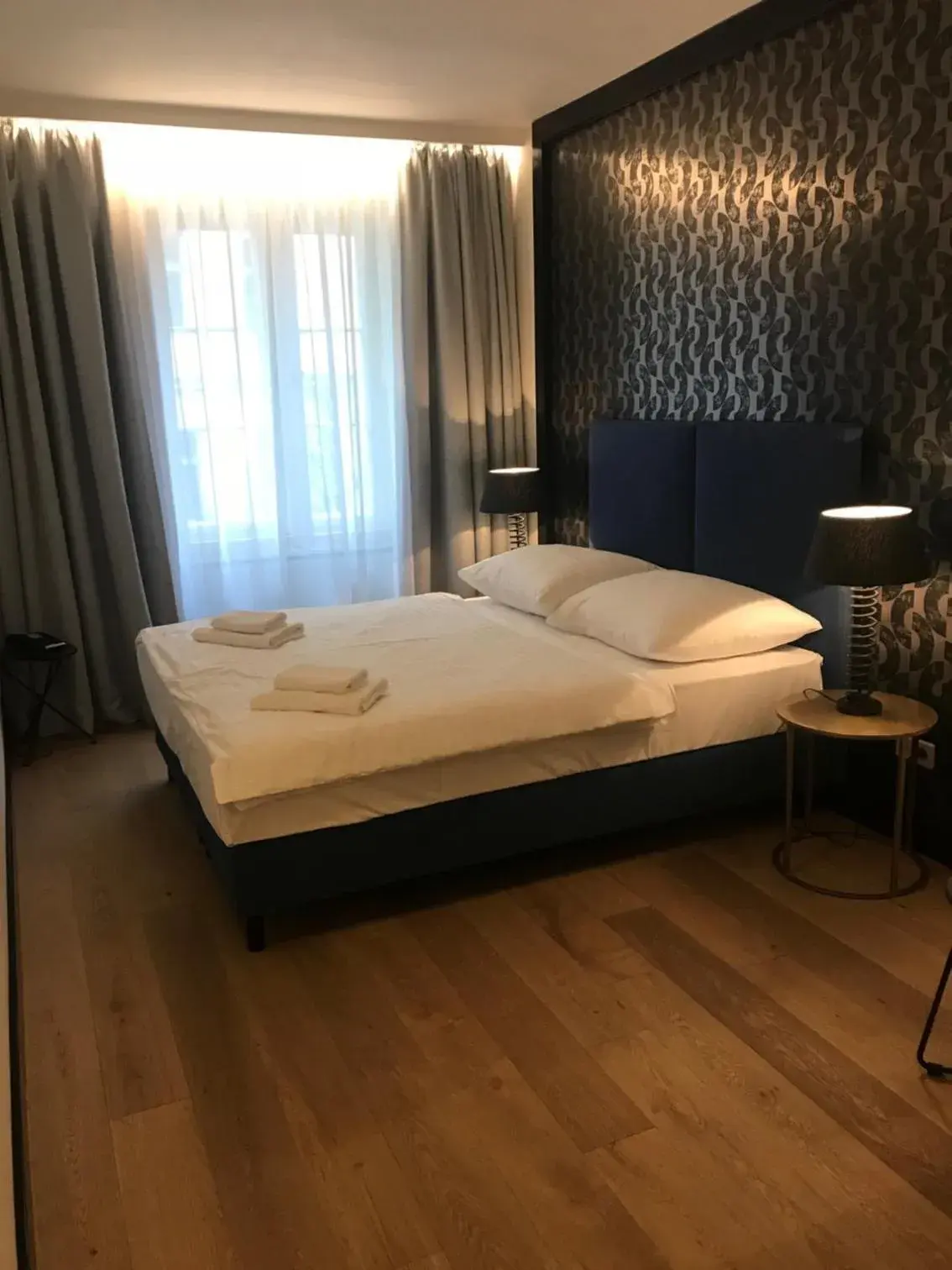 Bed in Antik Hotel Prague