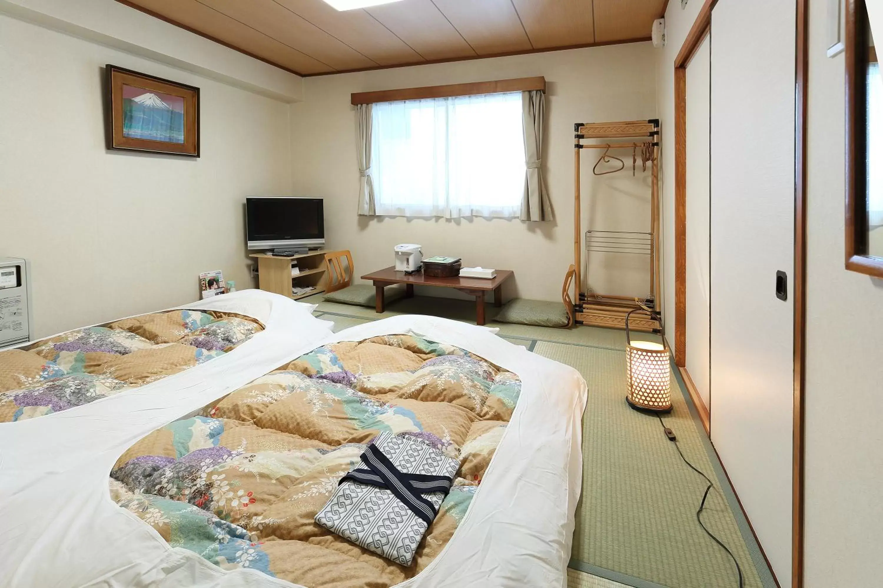 Bed in Hotel Tateshina