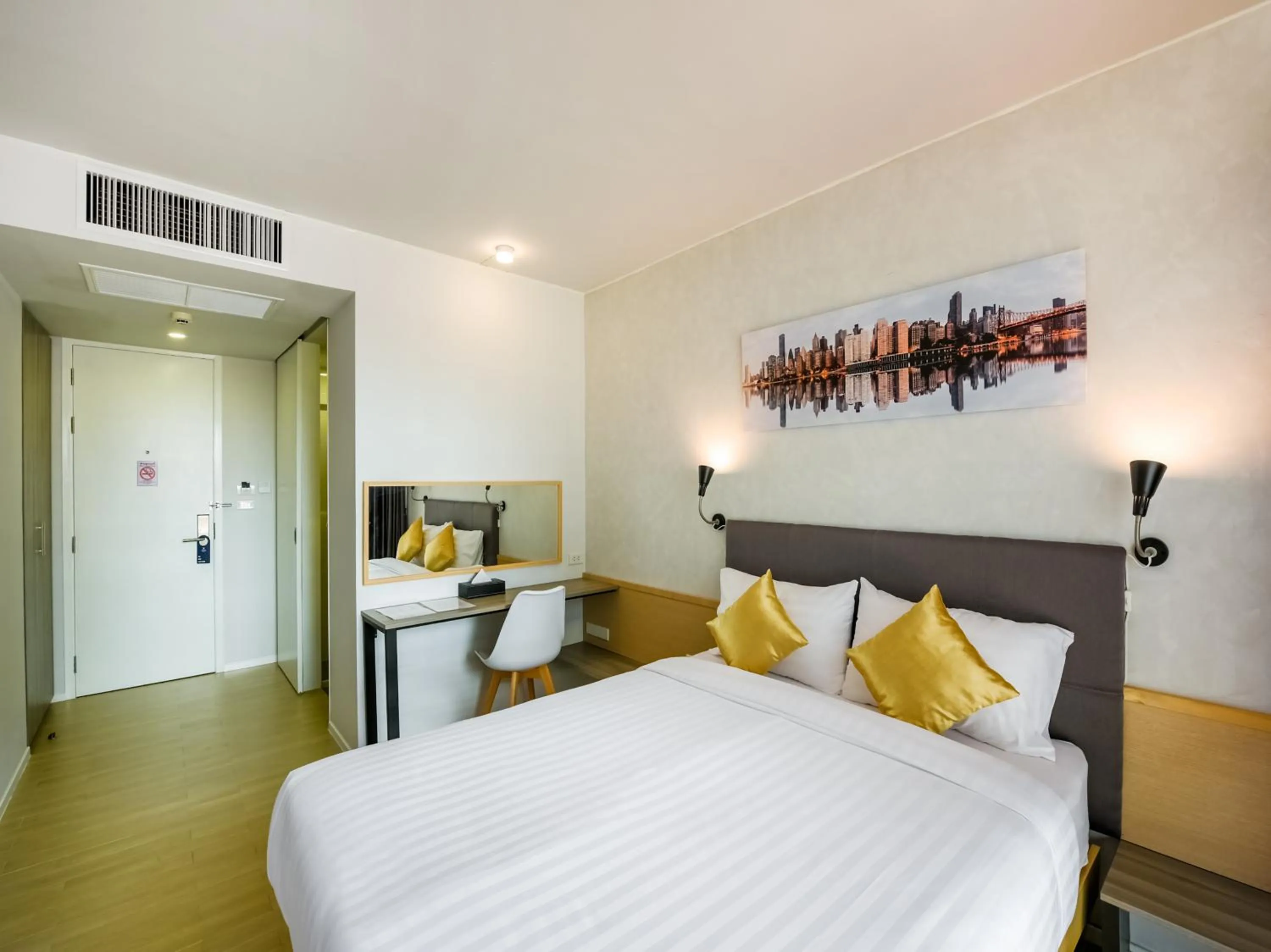 Bed in Kitzio House Hotel Huai Kwang