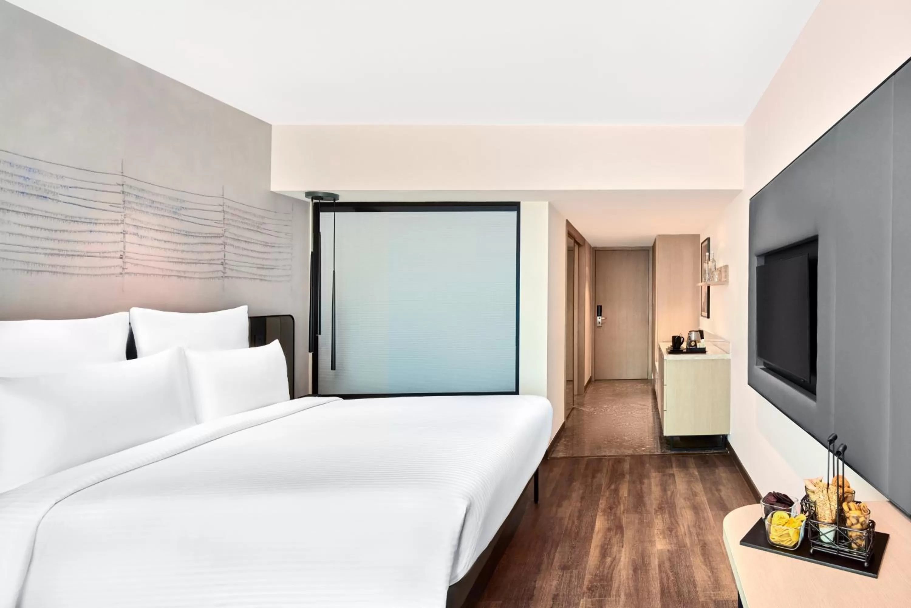 Bed in Novotel Mumbai International Airport