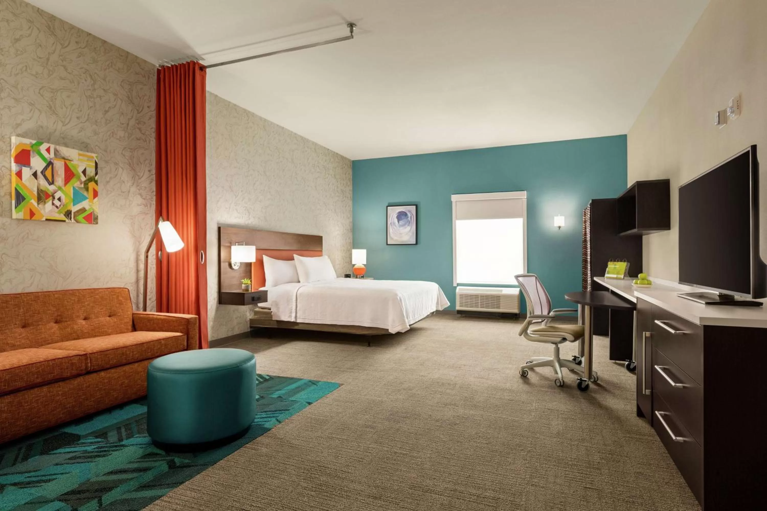 Bedroom, Bed in Home2 Suites By Hilton San Antonio North Stone Oak