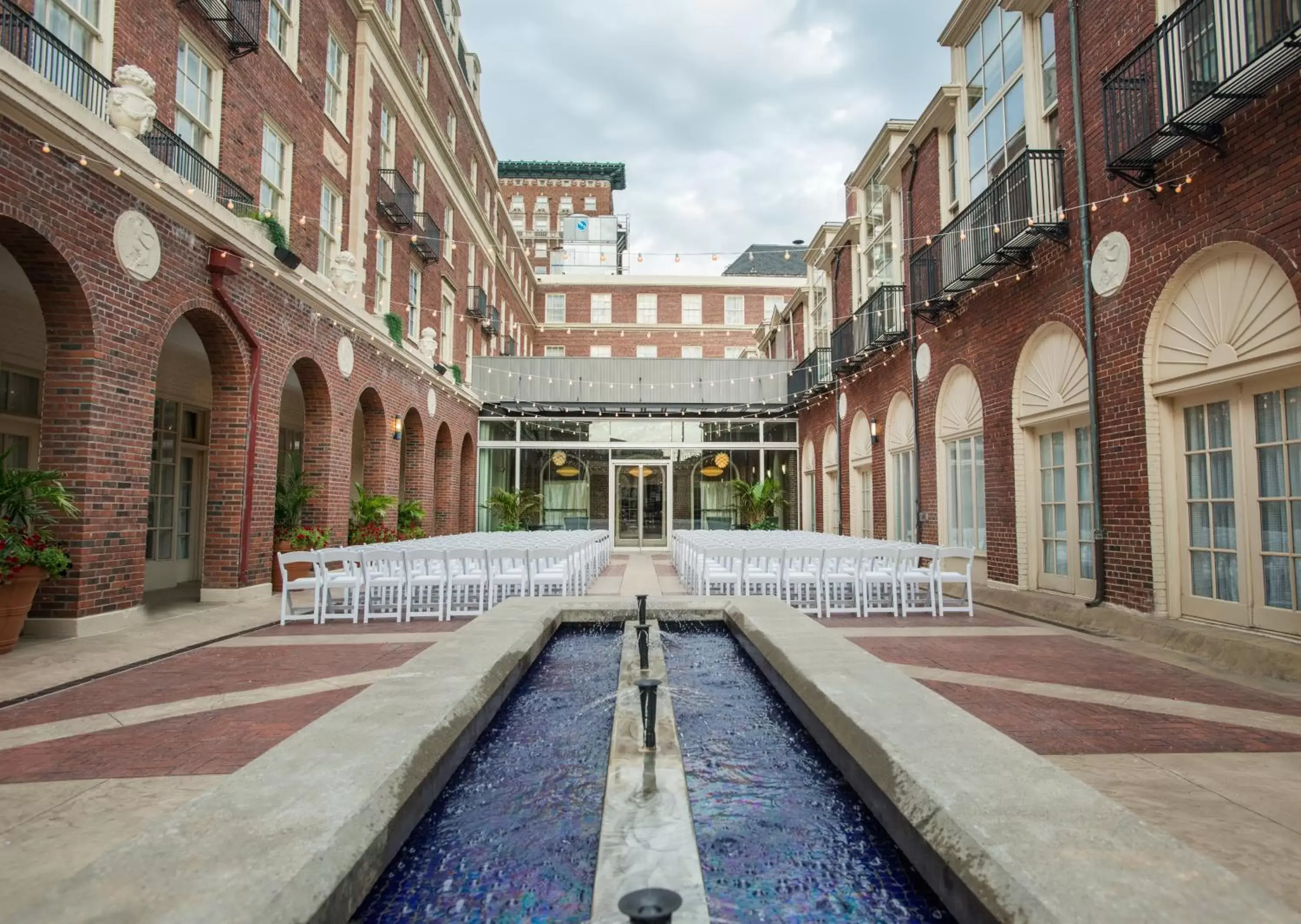 Patio, Swimming Pool in Magnolia Hotel Omaha