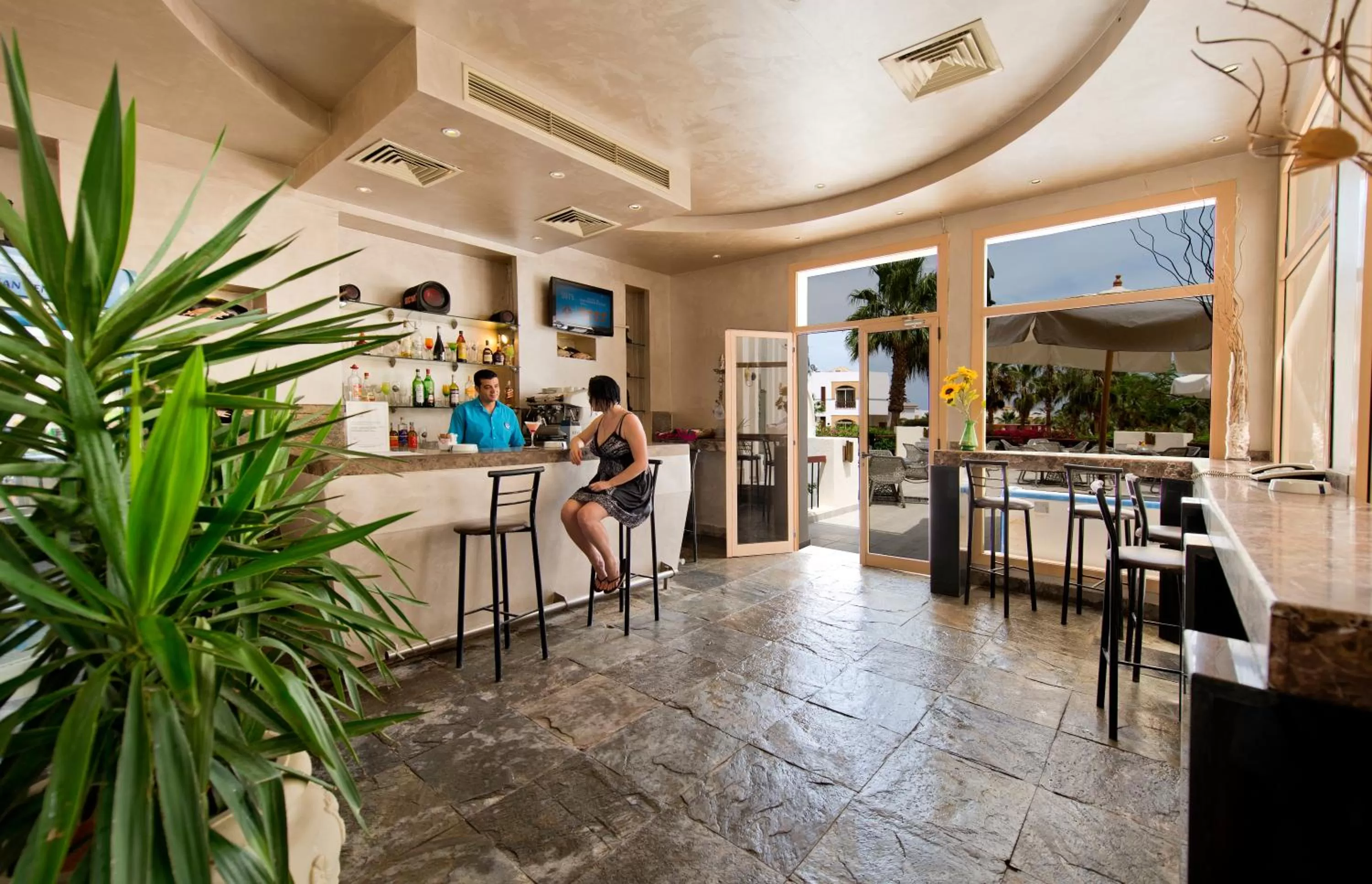 Lounge or bar in Amphoras Blu Ultra-AI Adults Friendly