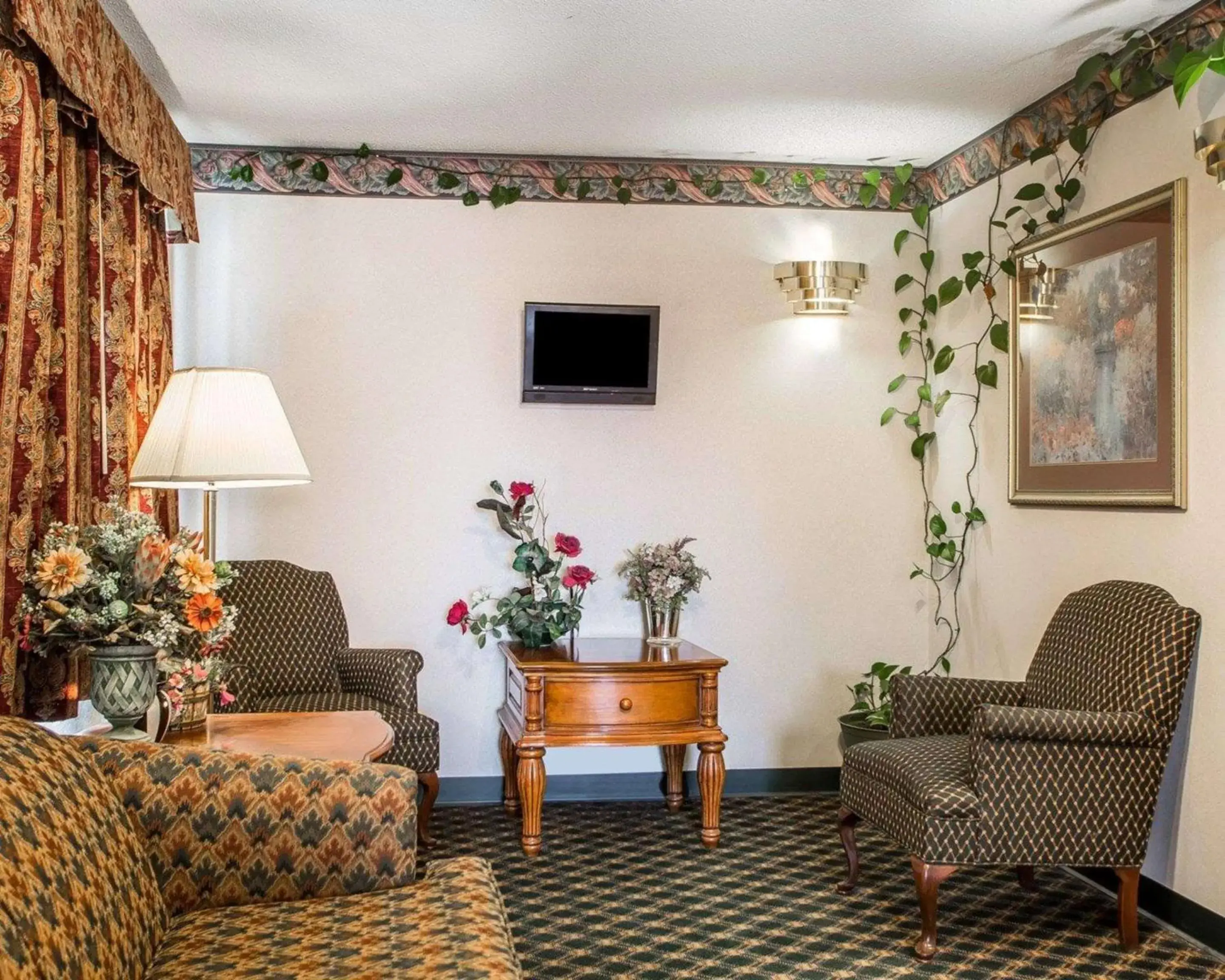 Lobby or reception, Seating Area in Rodeway Inn