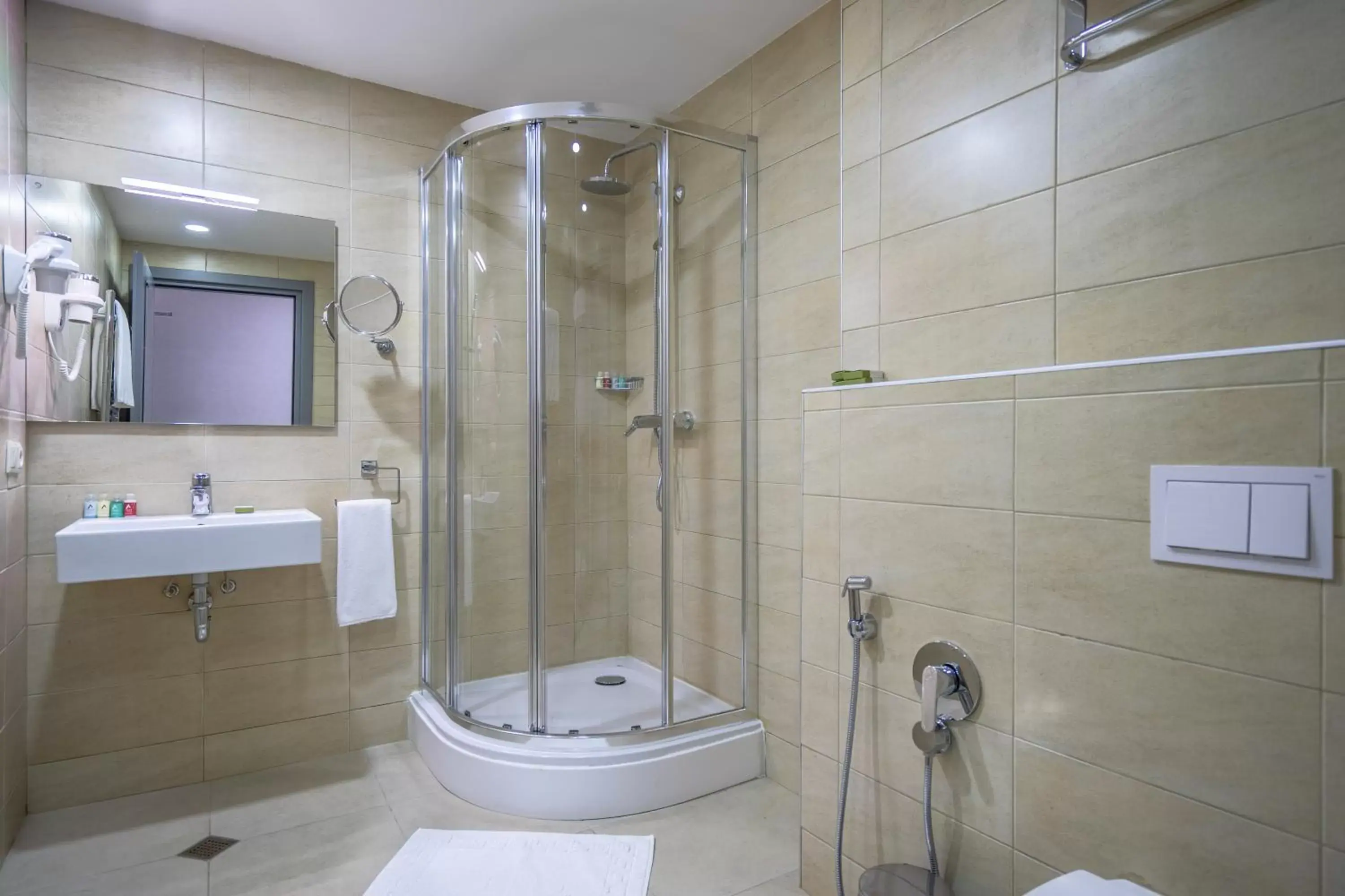 Shower, Bathroom in Hotel Atlas Abashidze