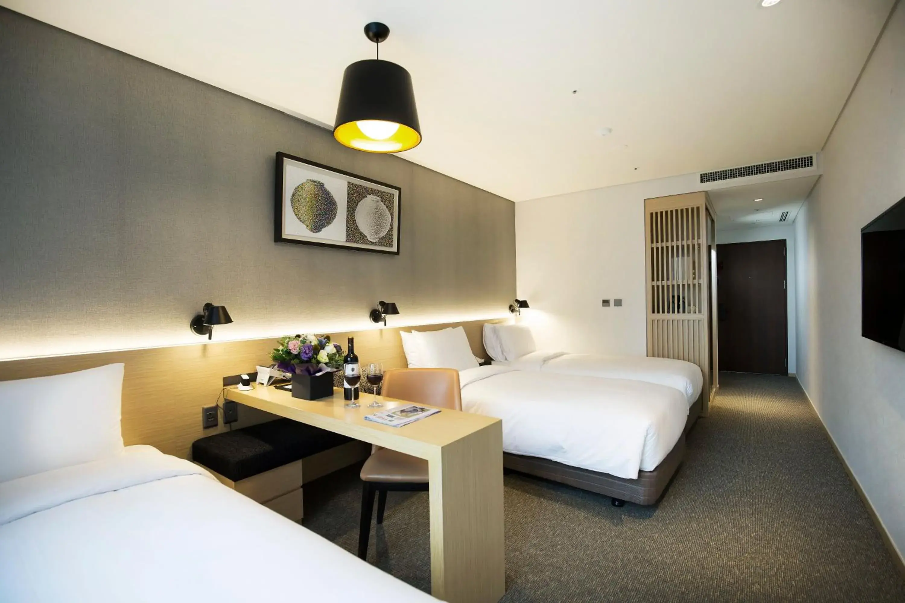 Bed in Arirang Hill Hotel Dongdaemun