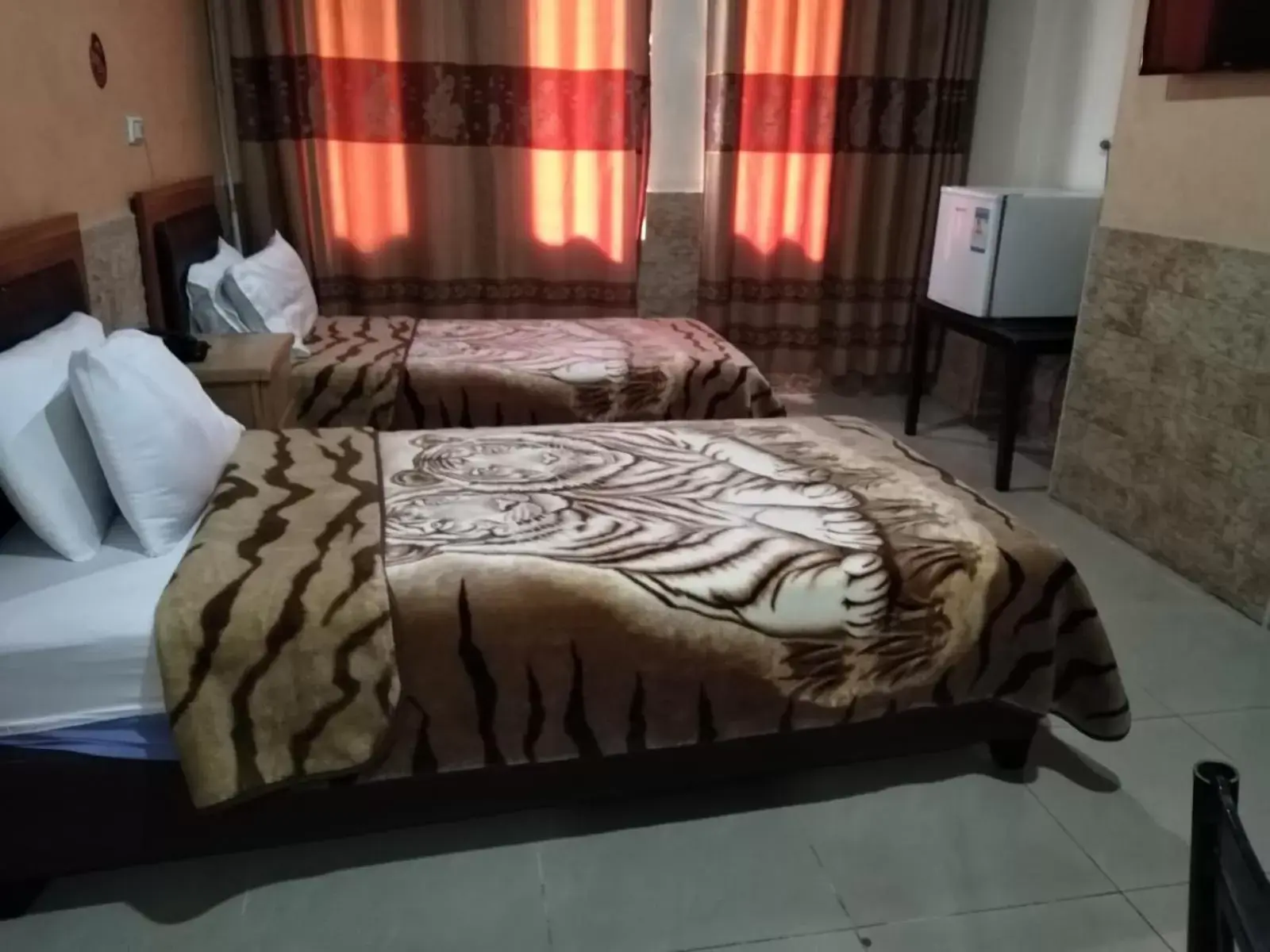 Bed in Amman Palace Hotel