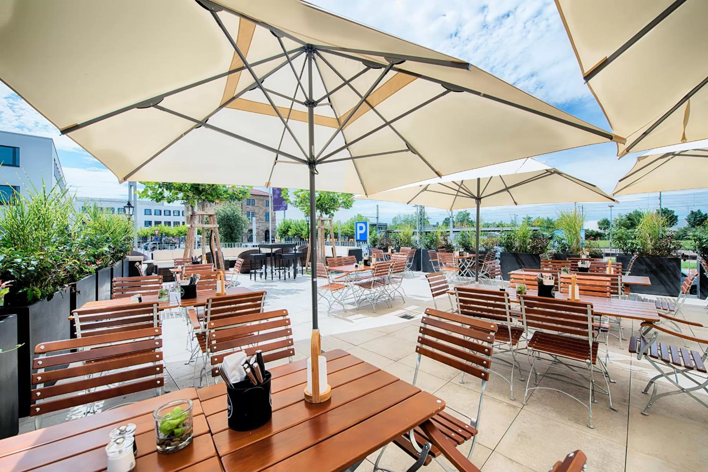 Patio in Welcome Hotel Neckarsulm