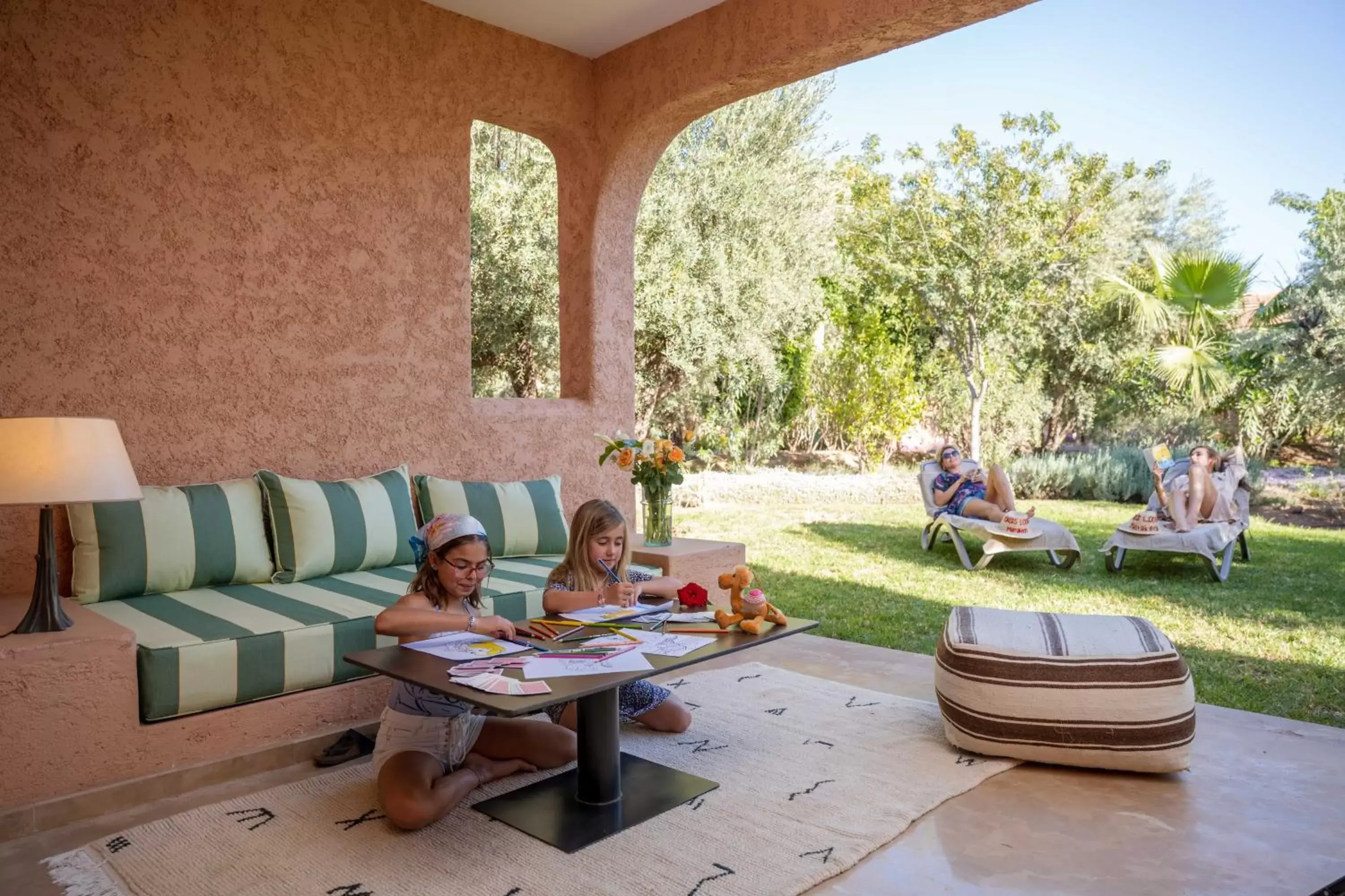 Patio in Oasis lodges