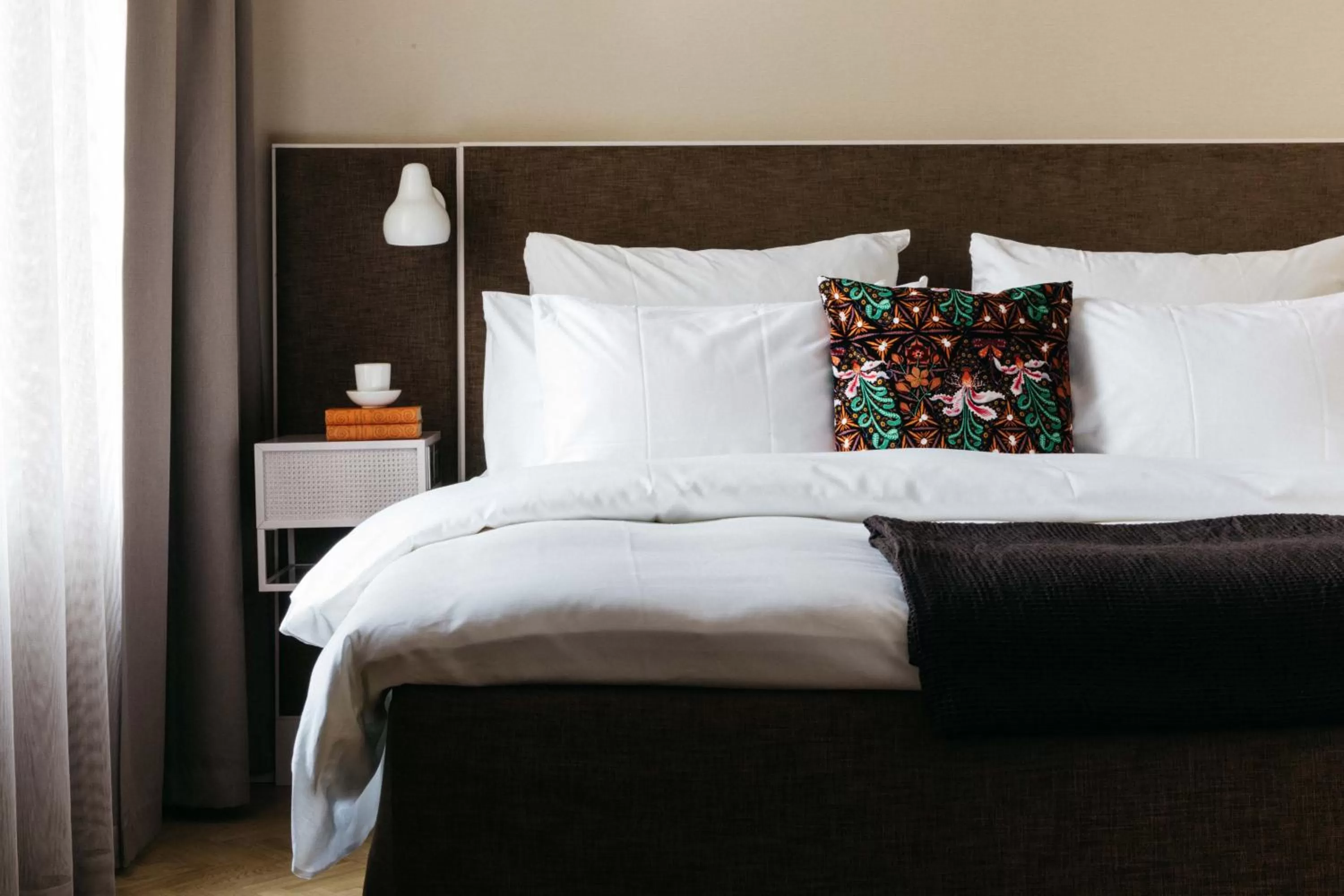 Decorative detail, Bed in Hotel St. George Helsinki