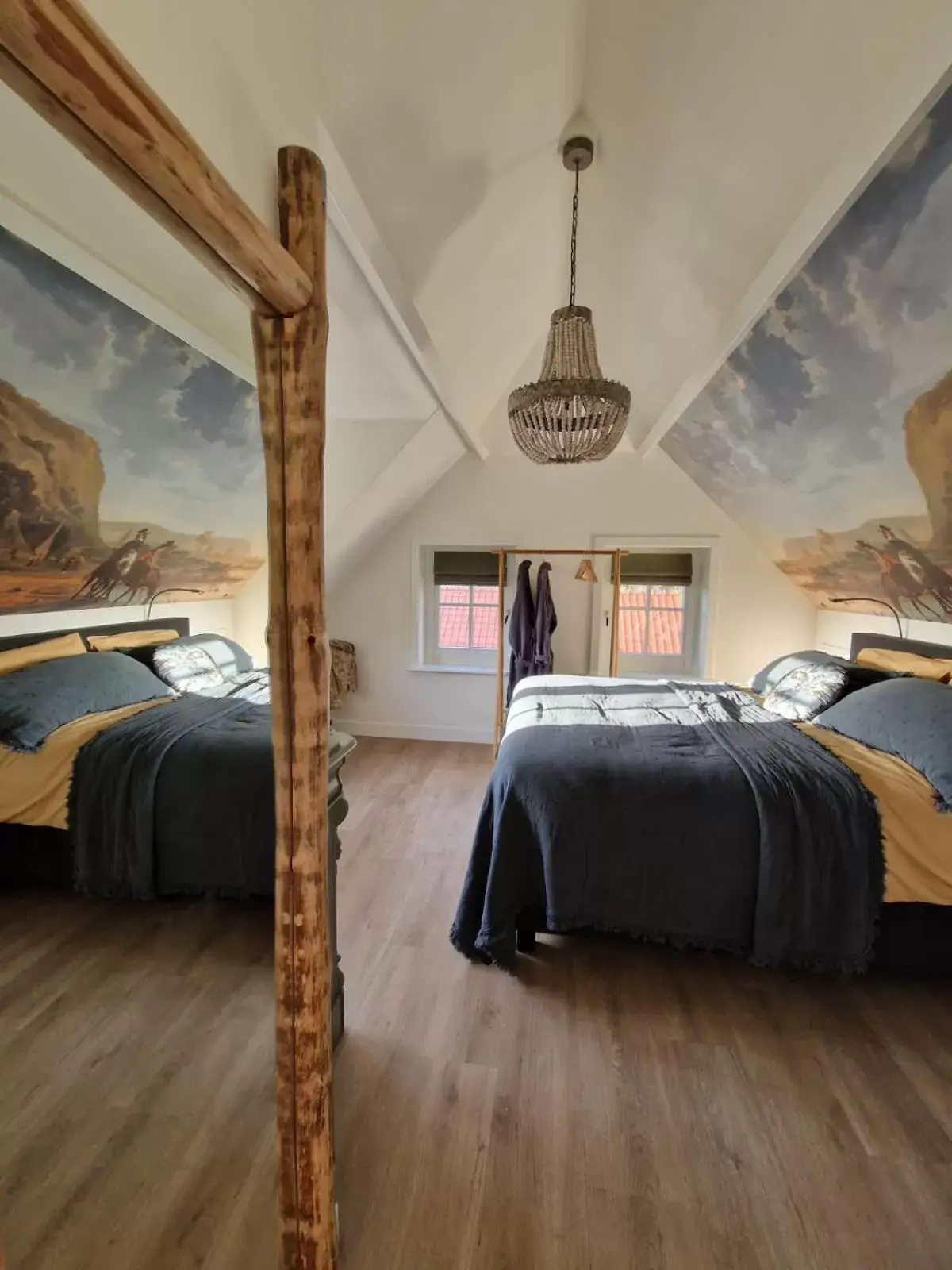Bed in Bed & Breakfast Hoeve Happiness