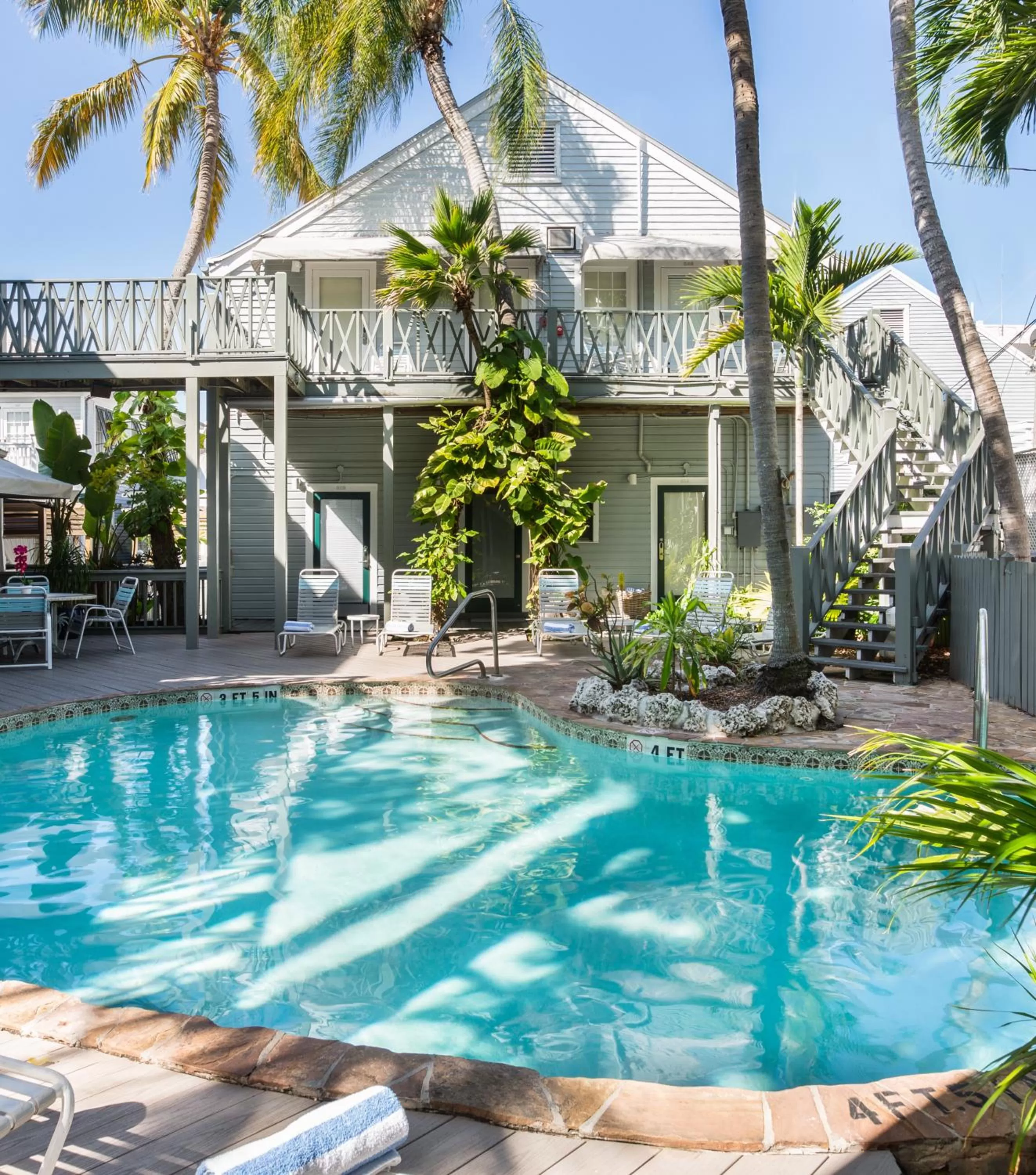 Patio in The Cabana Inn Key West - Adult Exclusive