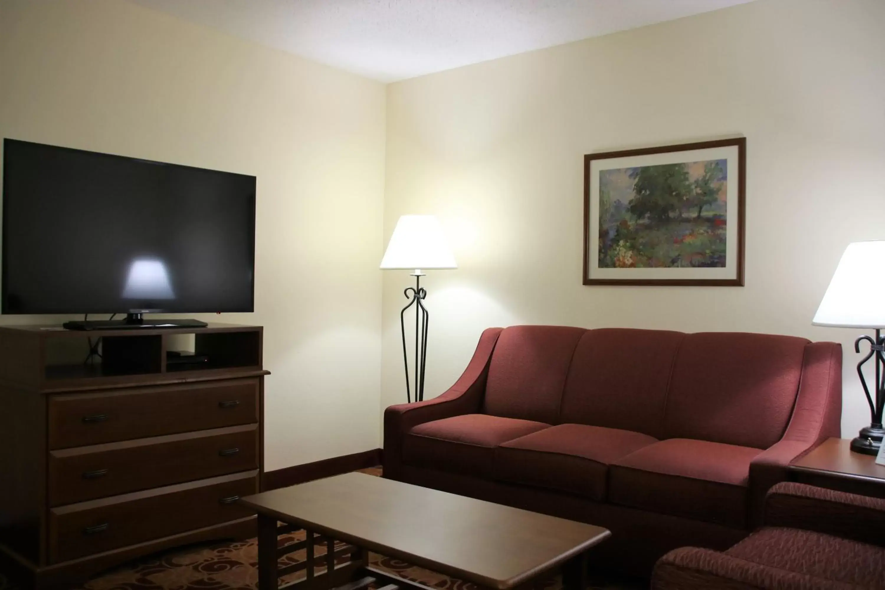 TV and multimedia, Seating Area in Hawthorn Suites by Wyndham Louisville East
