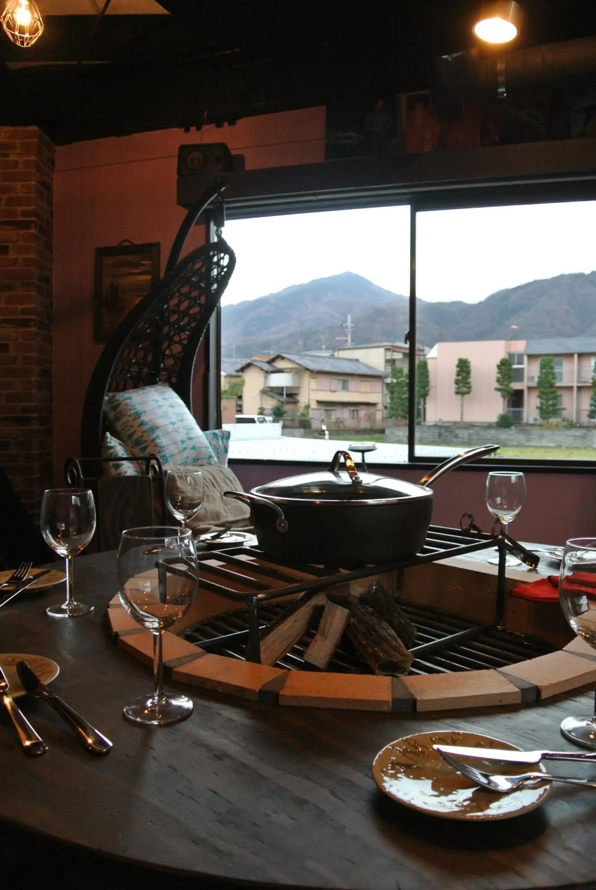 Dining area in Yadoya Lodge