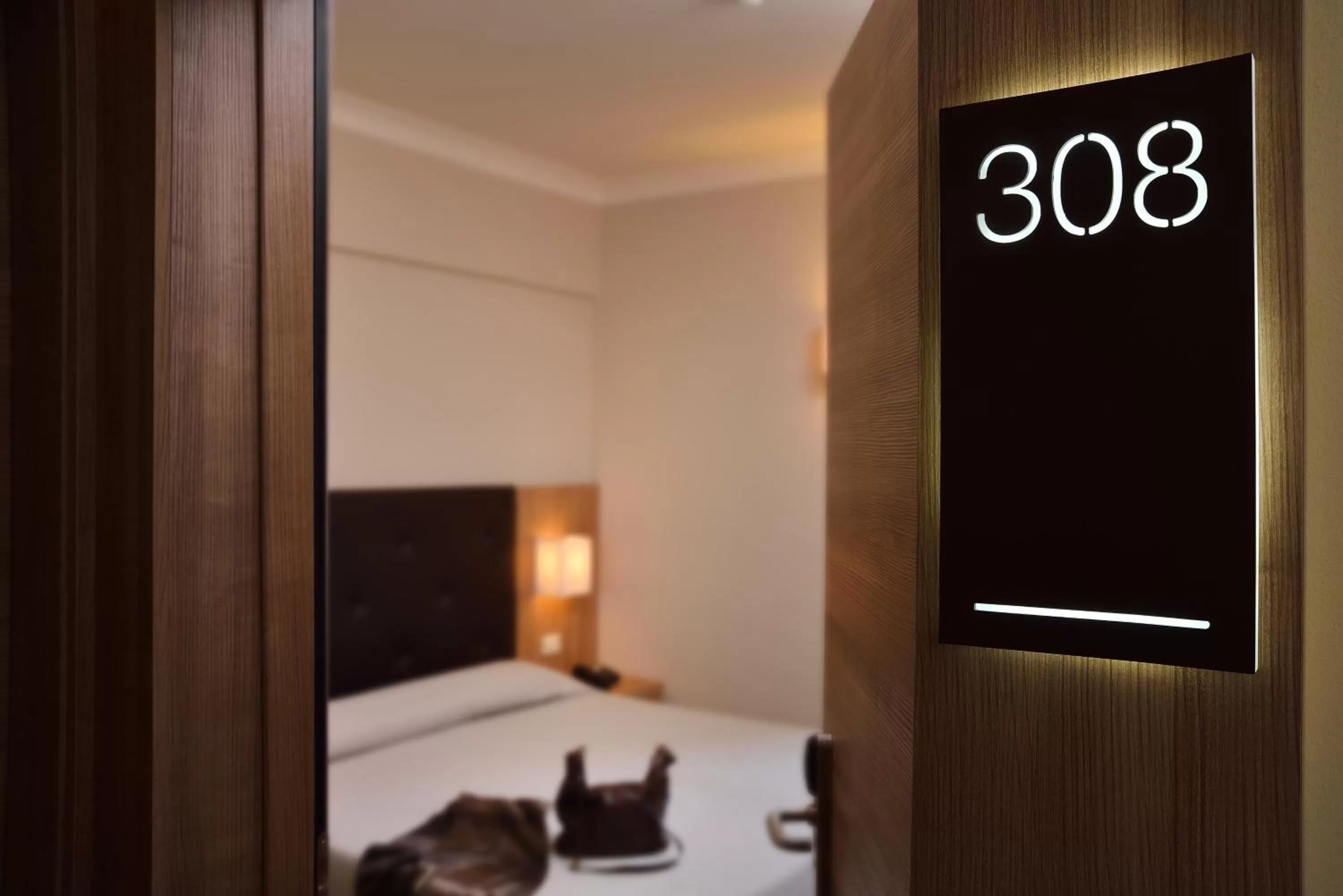 Decorative detail, Bed in Hotel Rossini