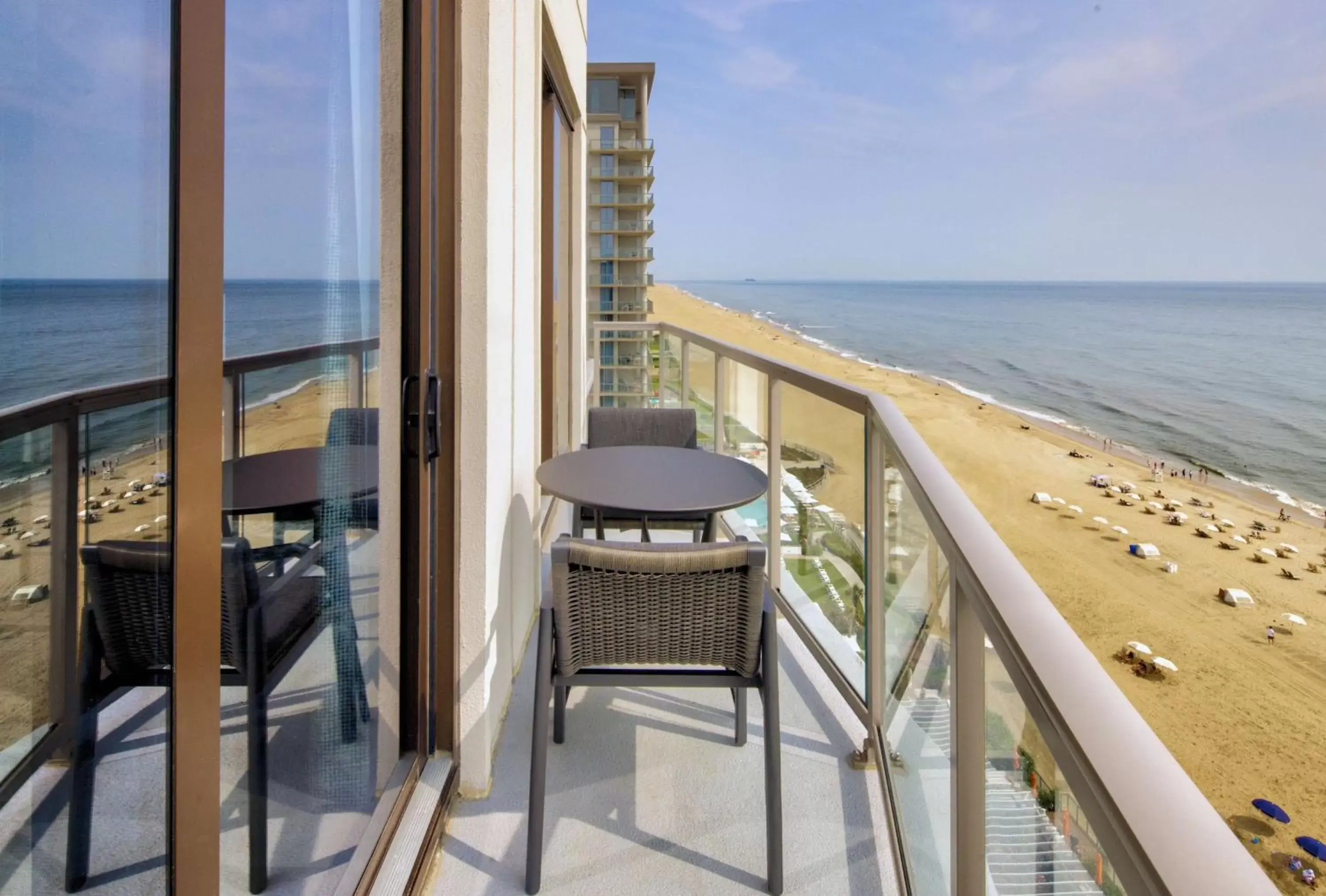 View (from property/room), Balcony/Terrace in Embassy Suites By Hilton Virginia Beach Oceanfront Resort