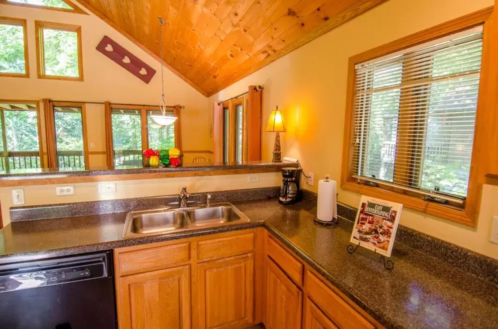 Kitchen or kitchenette, Kitchen/Kitchenette in Asheville Cabins of Willow Winds