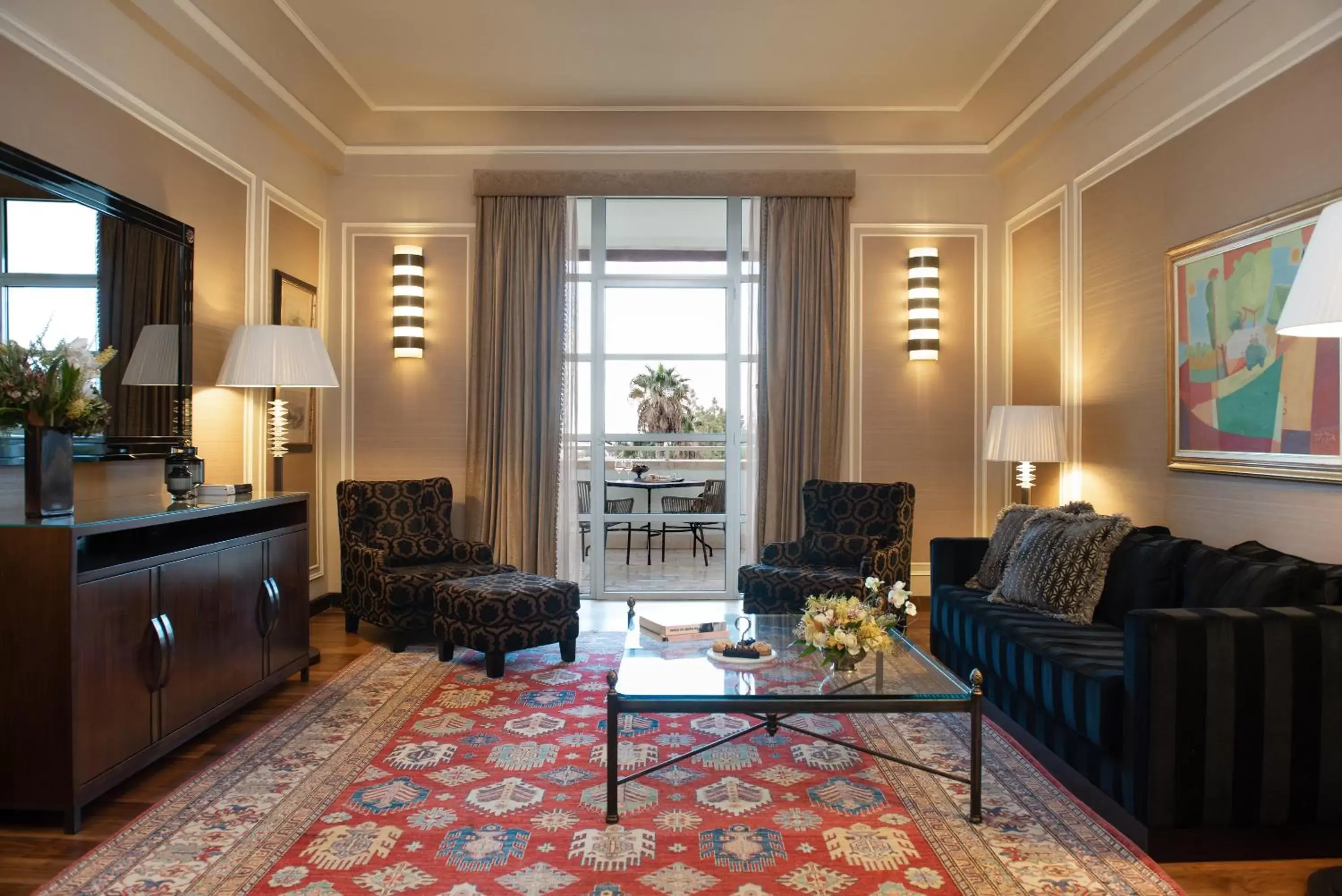 Living room, Seating Area in King David Hotel Jerusalem