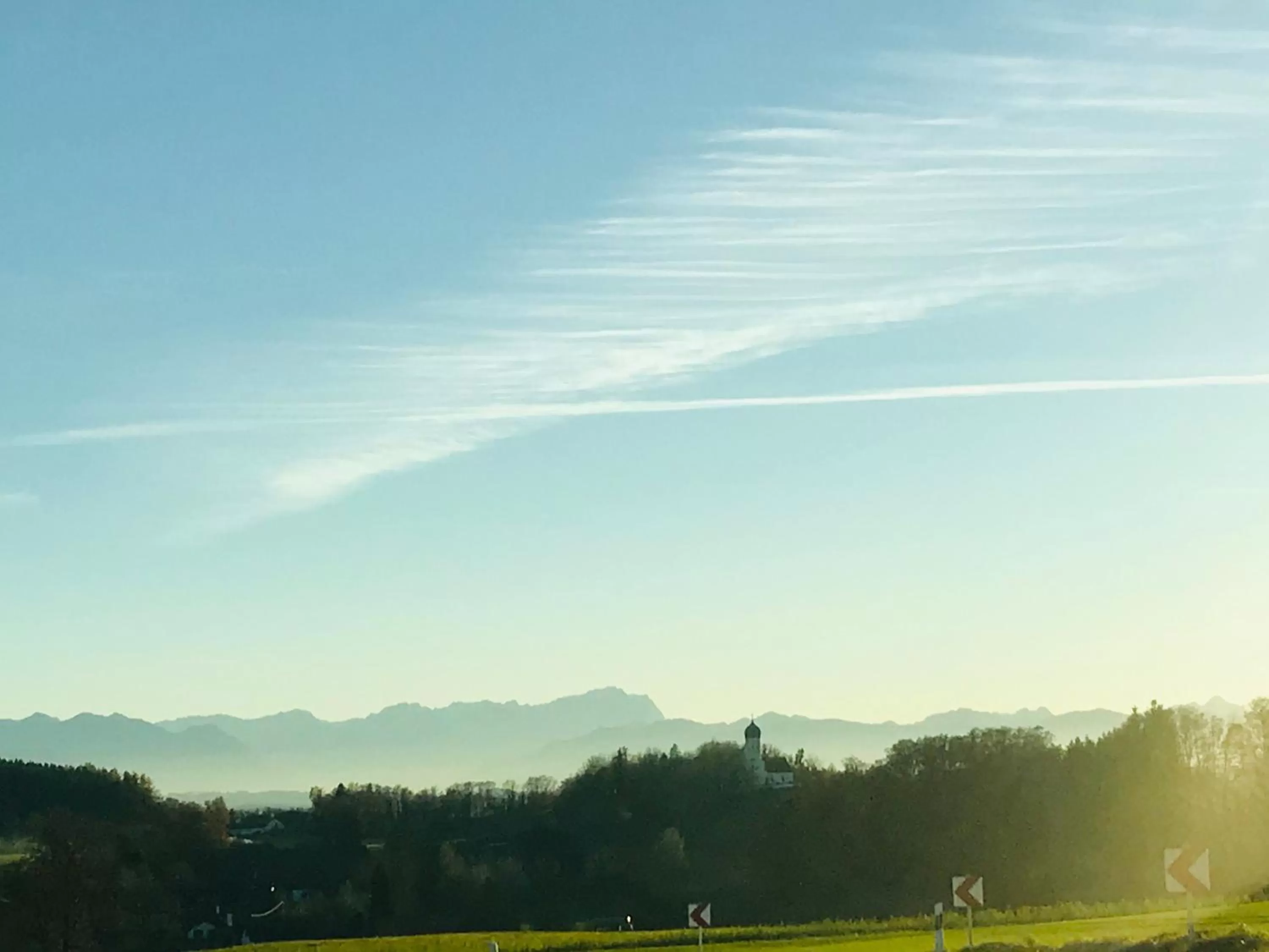 Mountain view in Bed and Breakfast Bavaria München