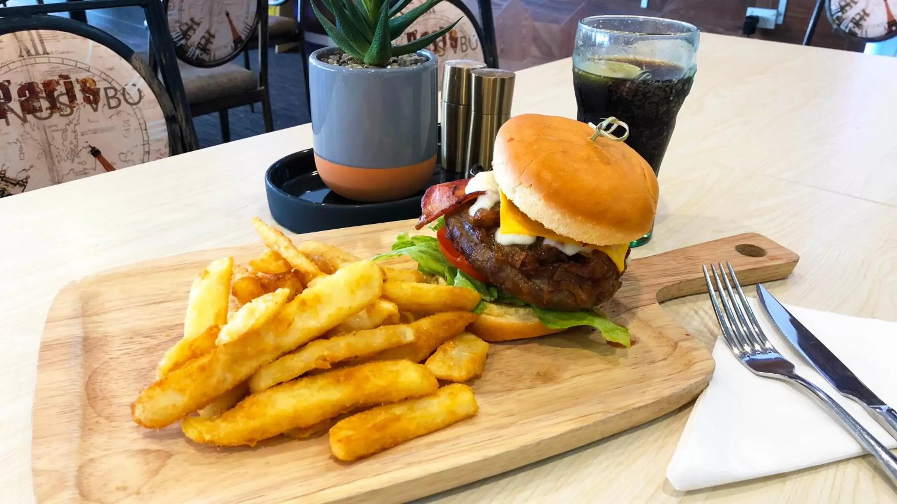 Food close-up in Mariners on the Waterfront