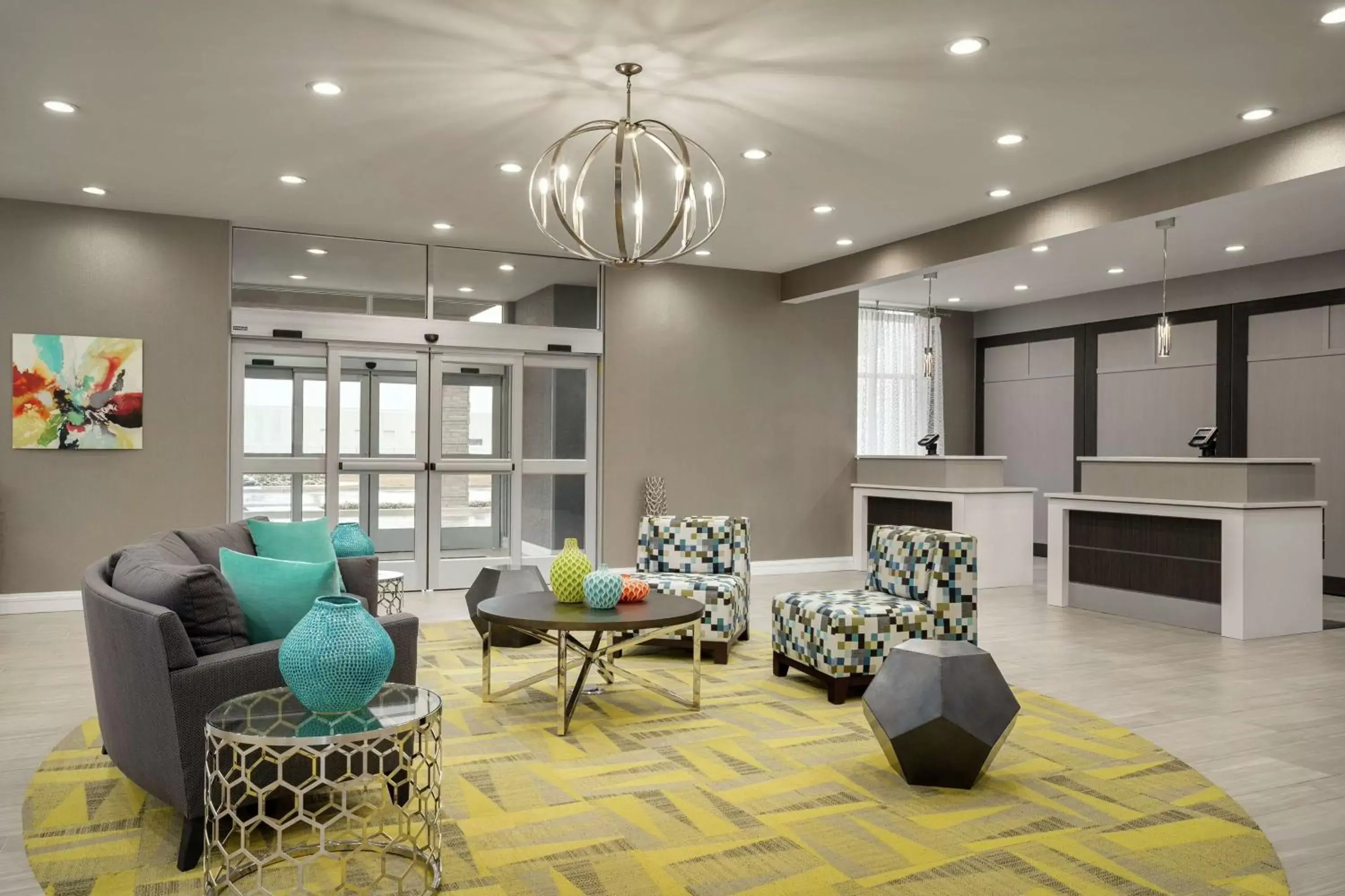 Lobby or reception in Homewood Suites By Hilton Florence