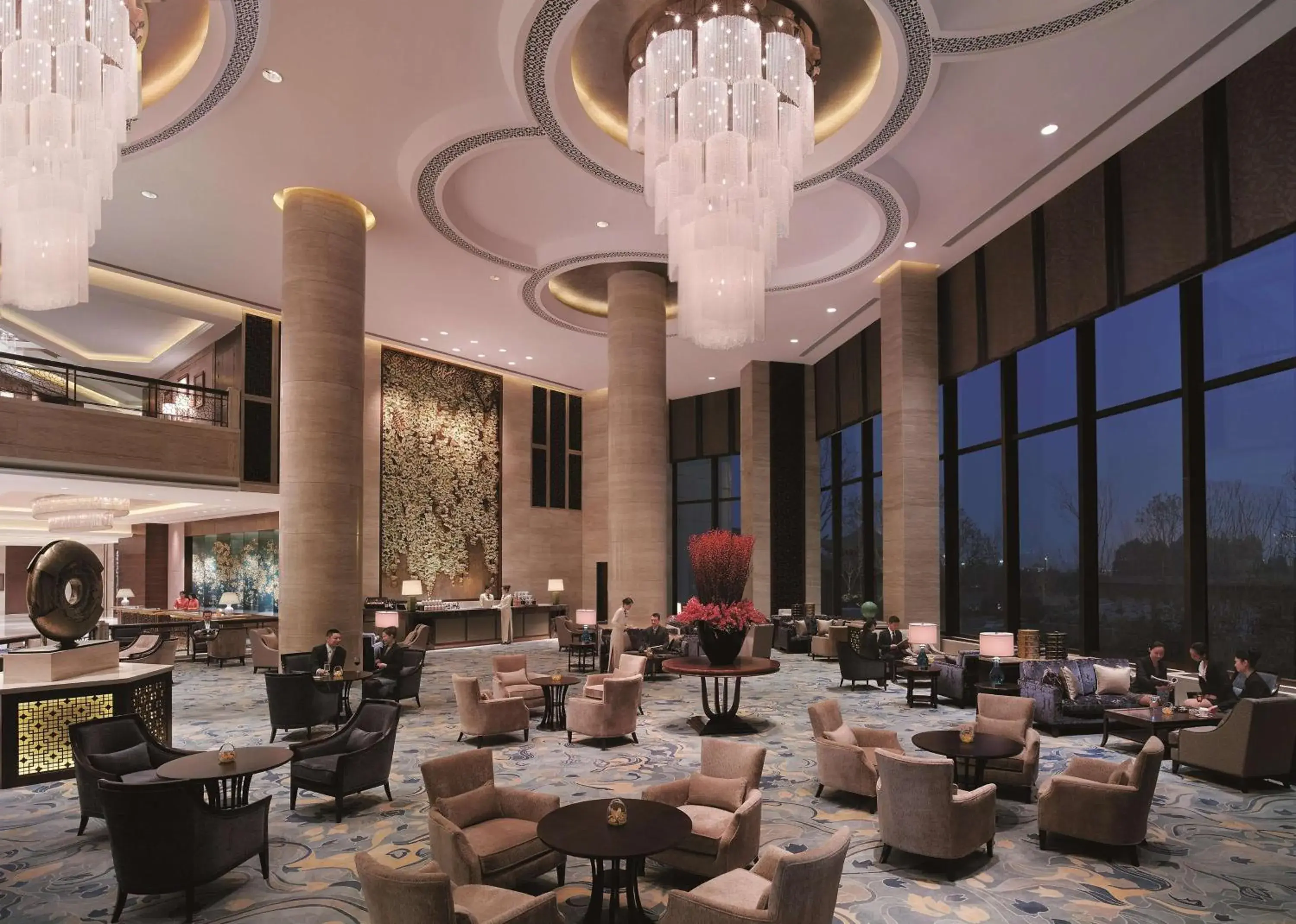 Lounge or bar, Restaurant/Places to Eat in Shangri-La Hotel Yangzhou