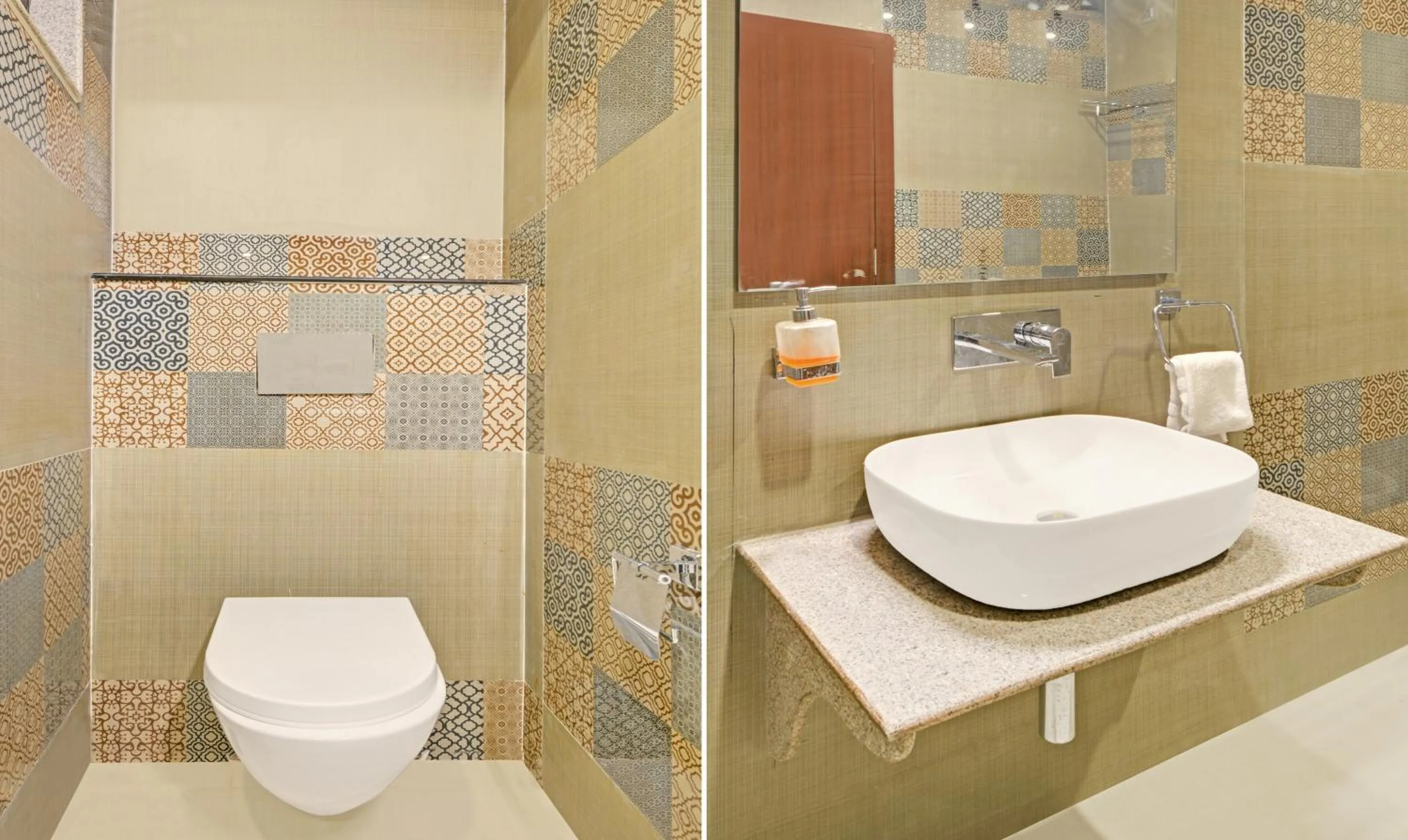 Bathroom in Treebo Paras Raj Near City Palace