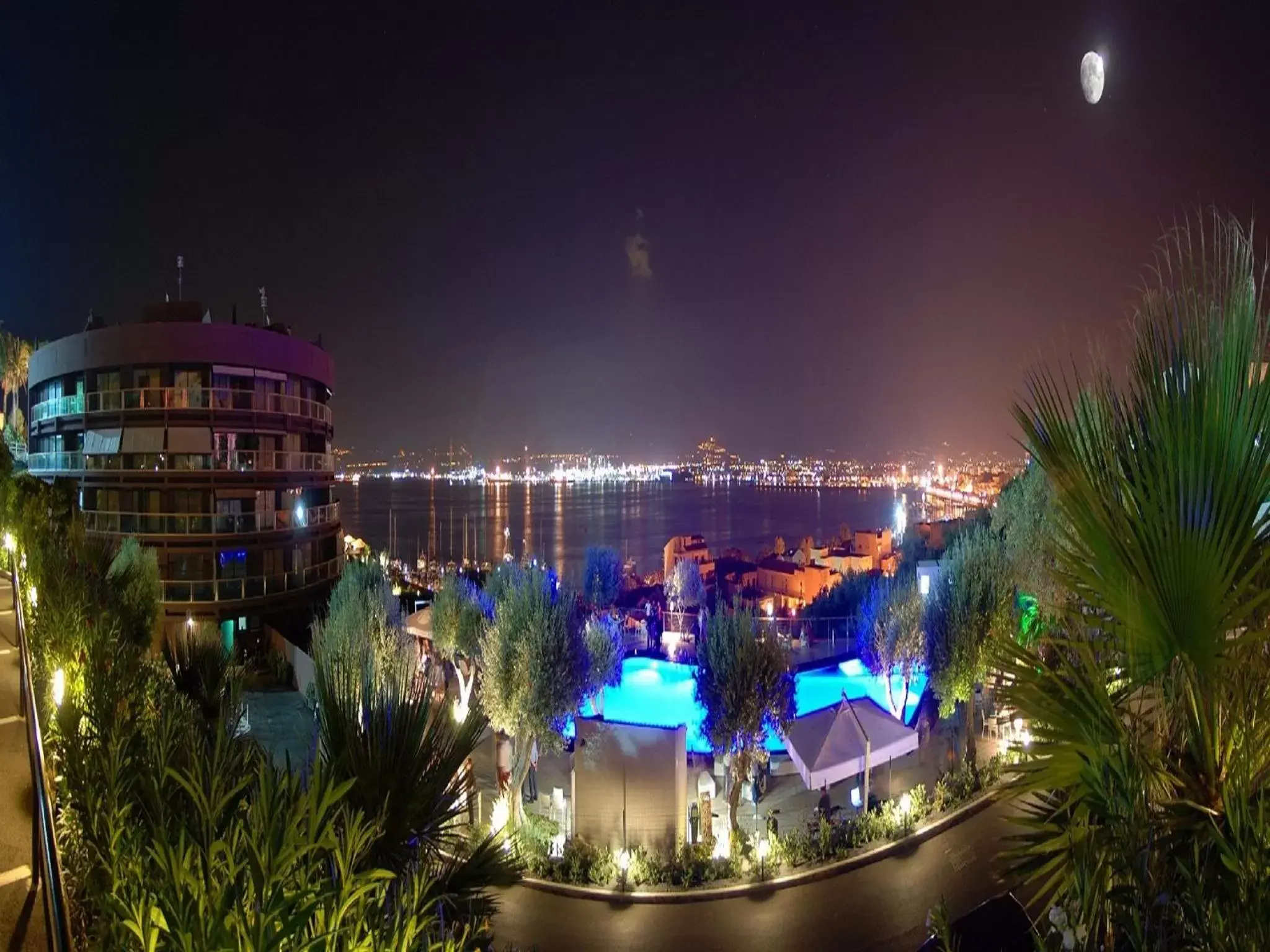 Night, Pool View in Eolian Milazzo Hotel