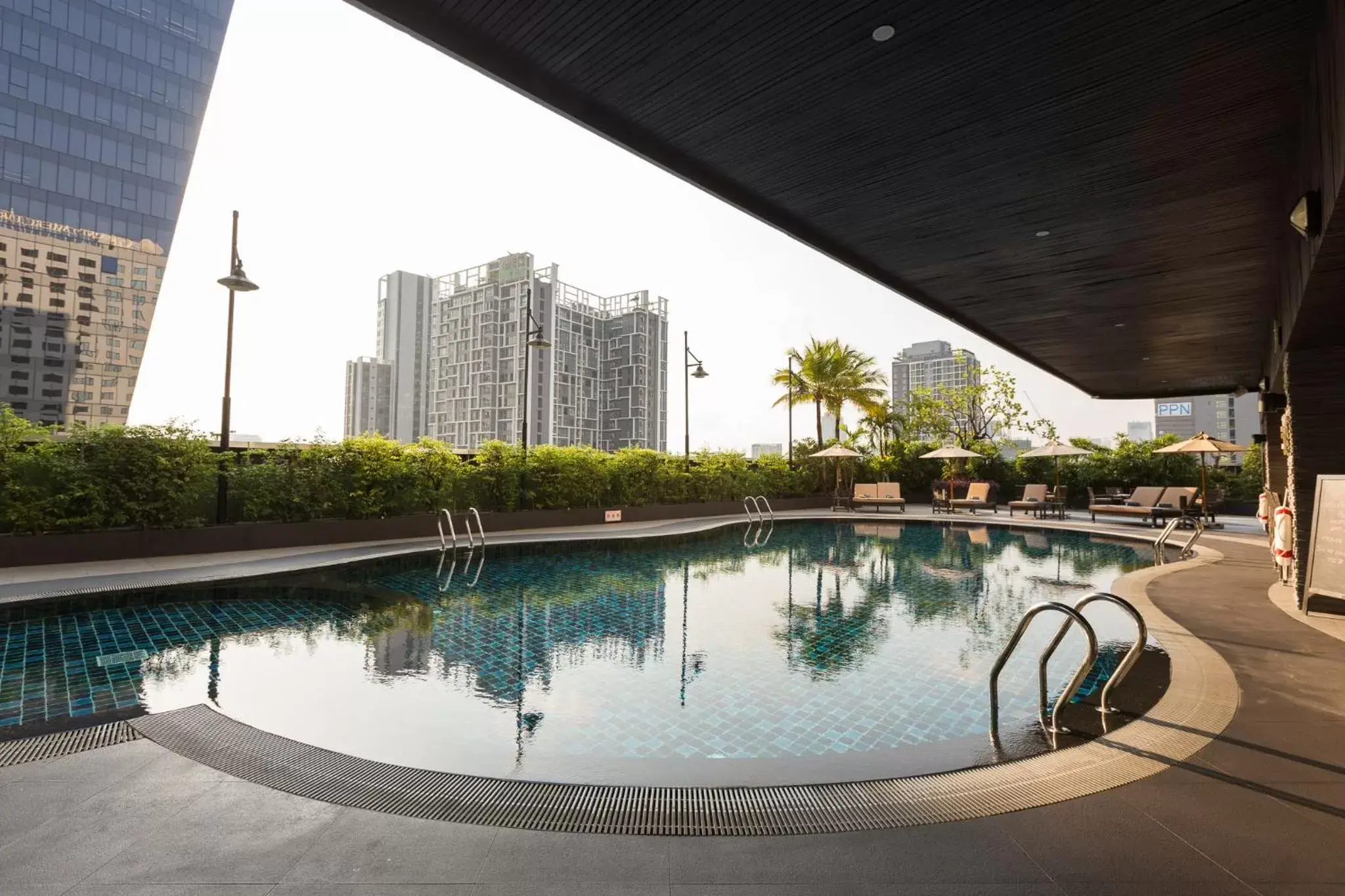 Swimming Pool in Grand Fortune Hotel Bangkok - SHA Extra Plus