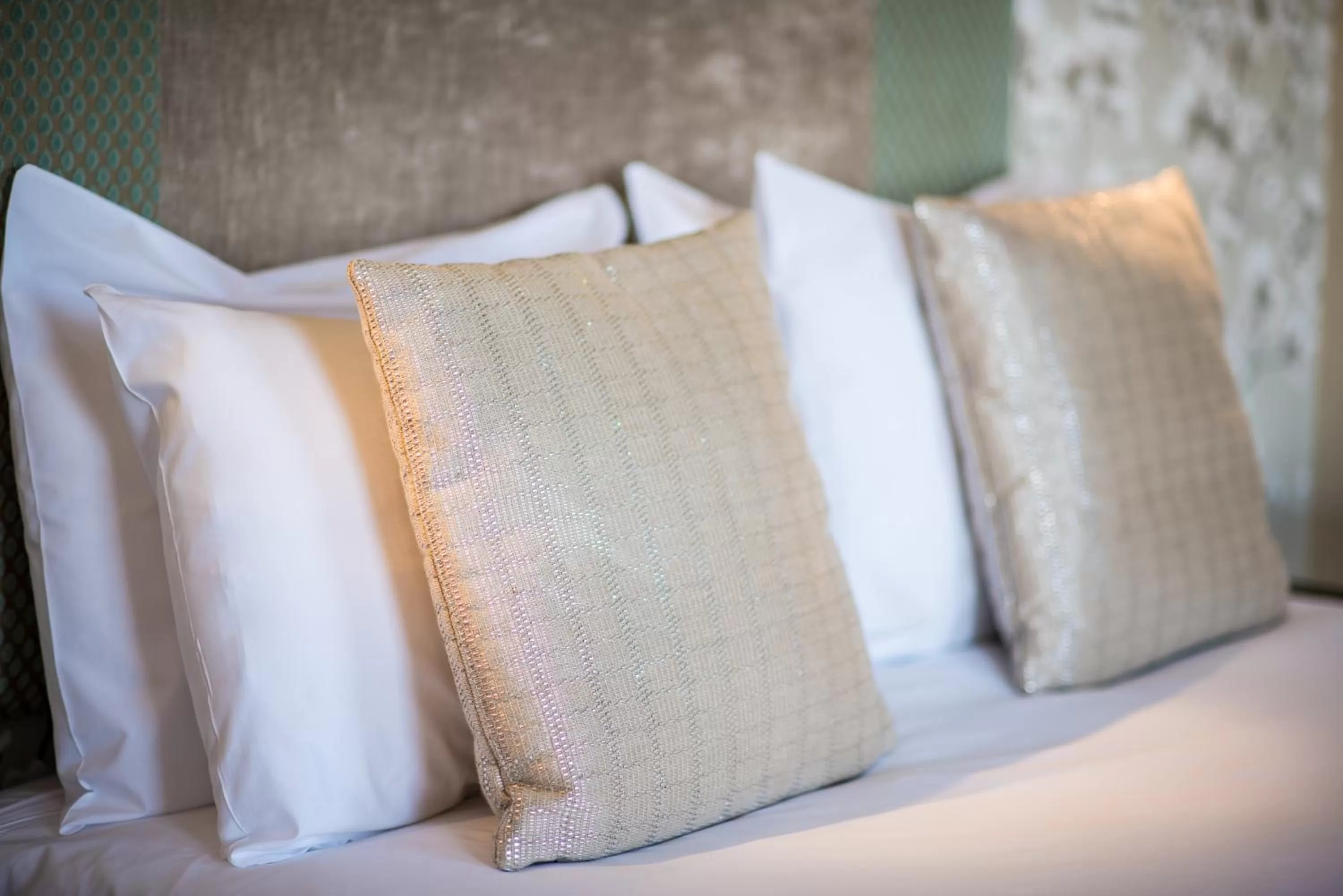 Decorative detail, Bed in The Carlyon Bay Hotel and Spa