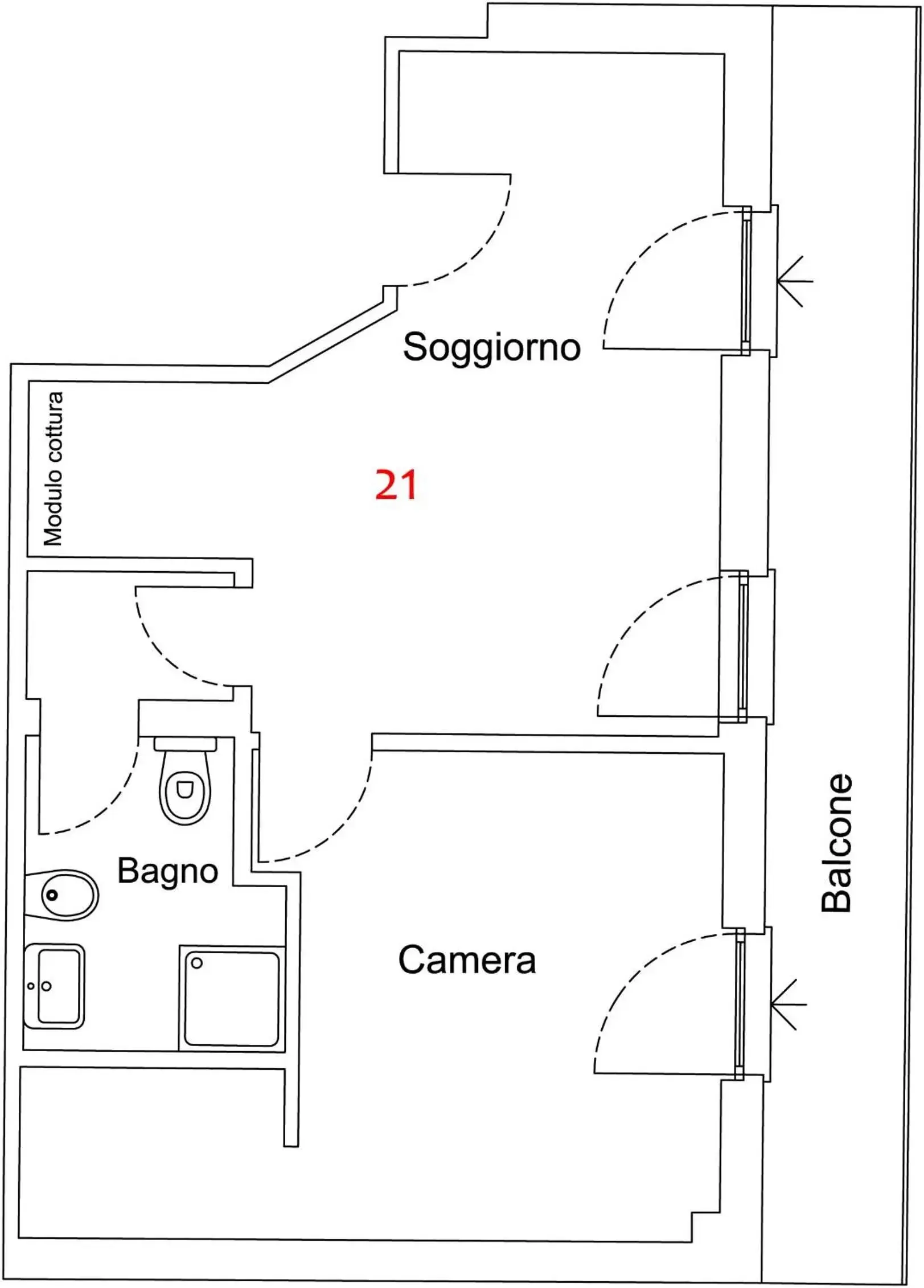 Floor Plan in Appartamenti Emmaus