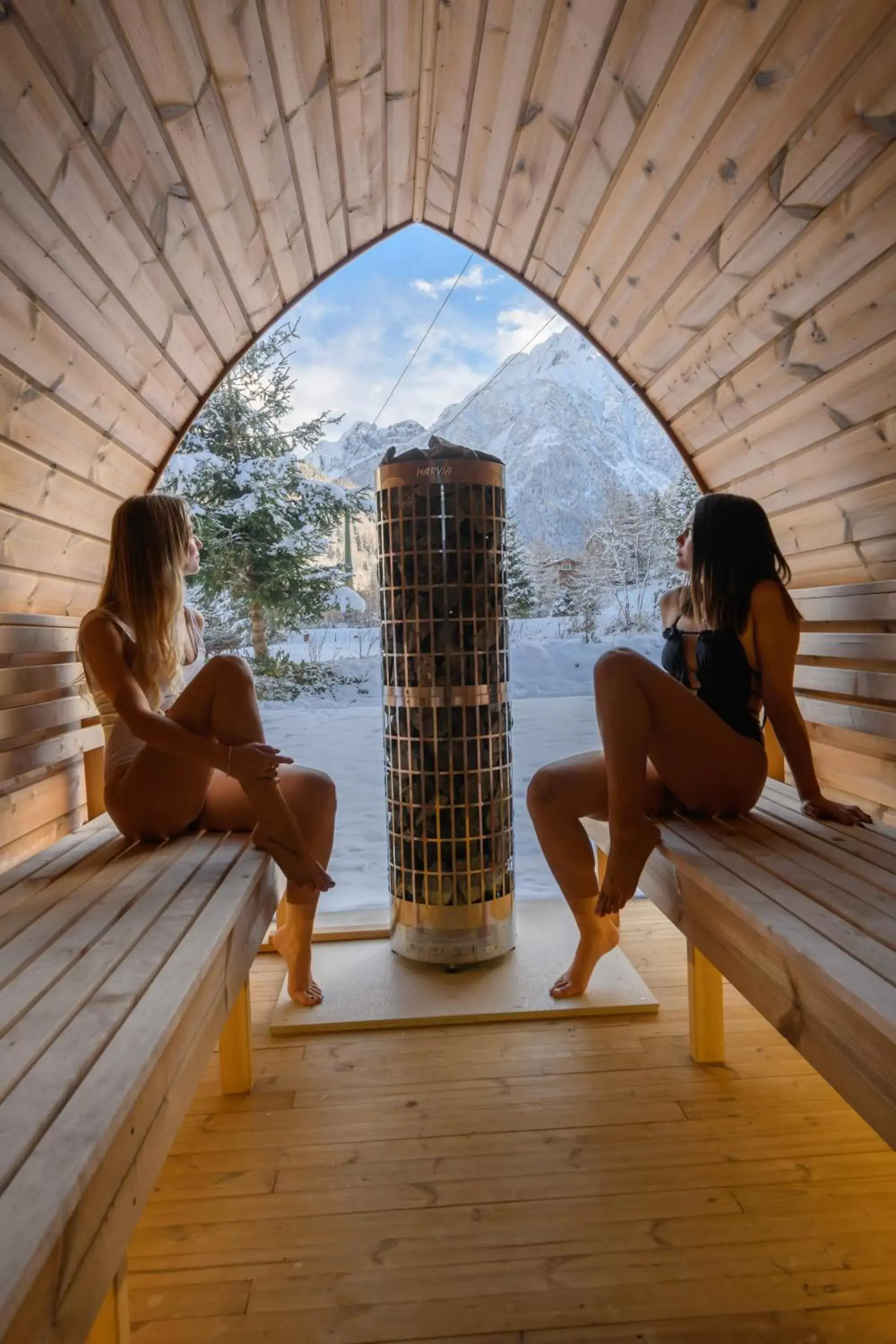 Sauna, Guests in Hotel Garni Pegrà