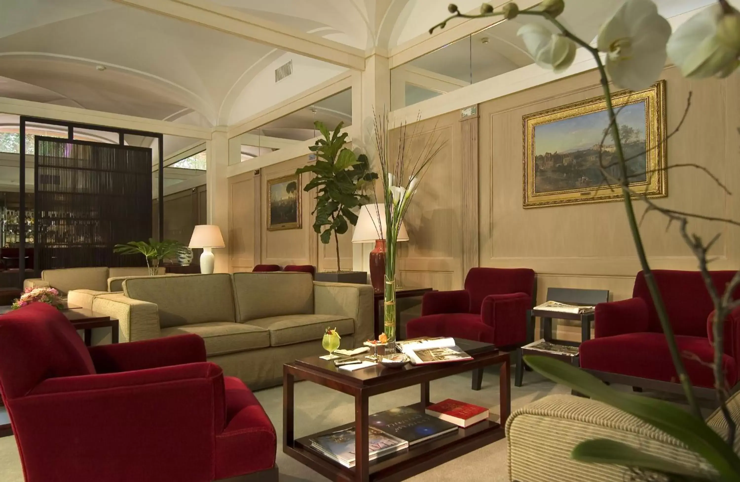 Living room, Lobby/Reception in Hotel dei Borgognoni