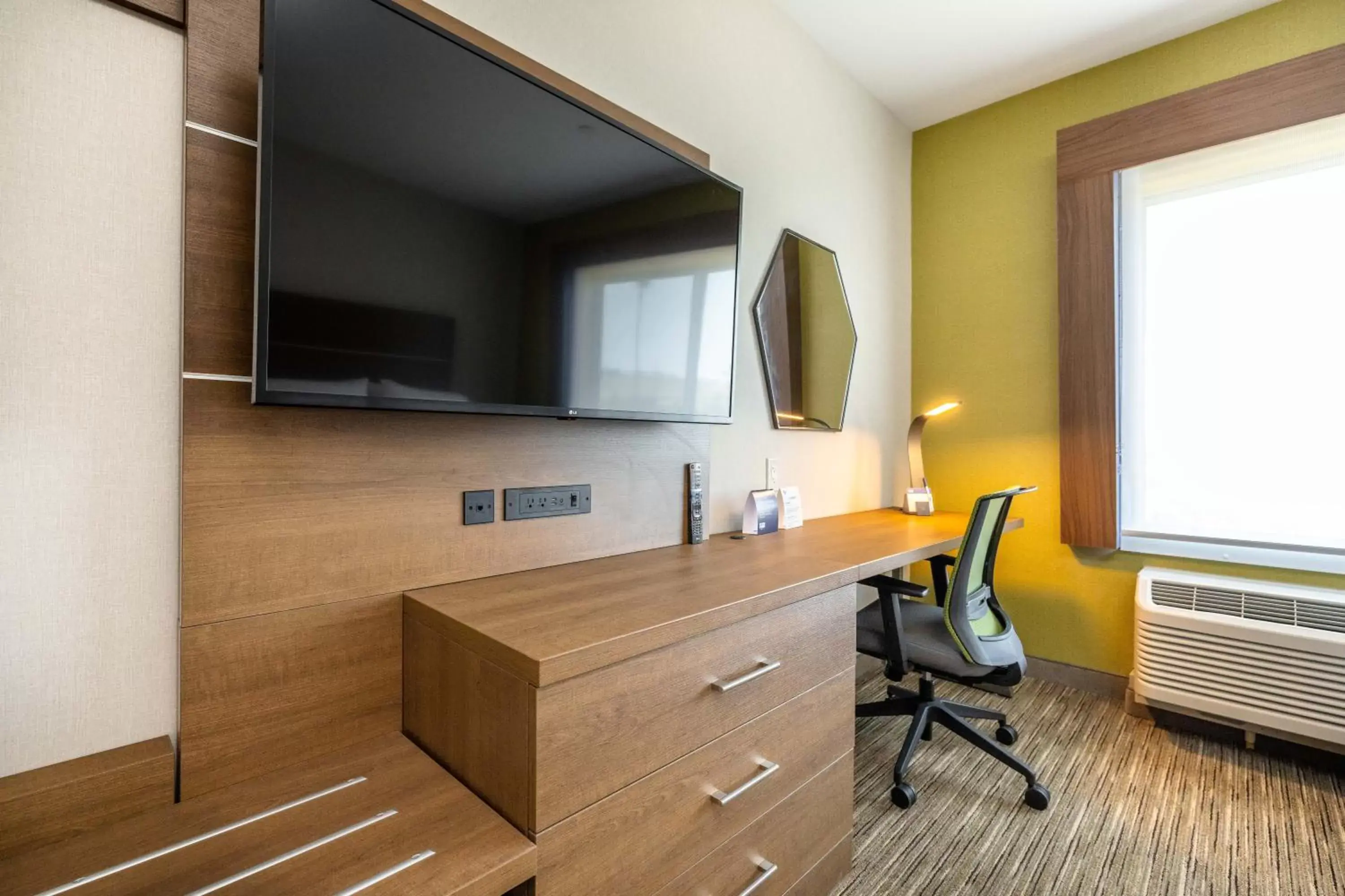 hair dresser, TV/Entertainment Center in Holiday Inn Express & Suites - San Jose Silicon Valley, an IHG Hotel