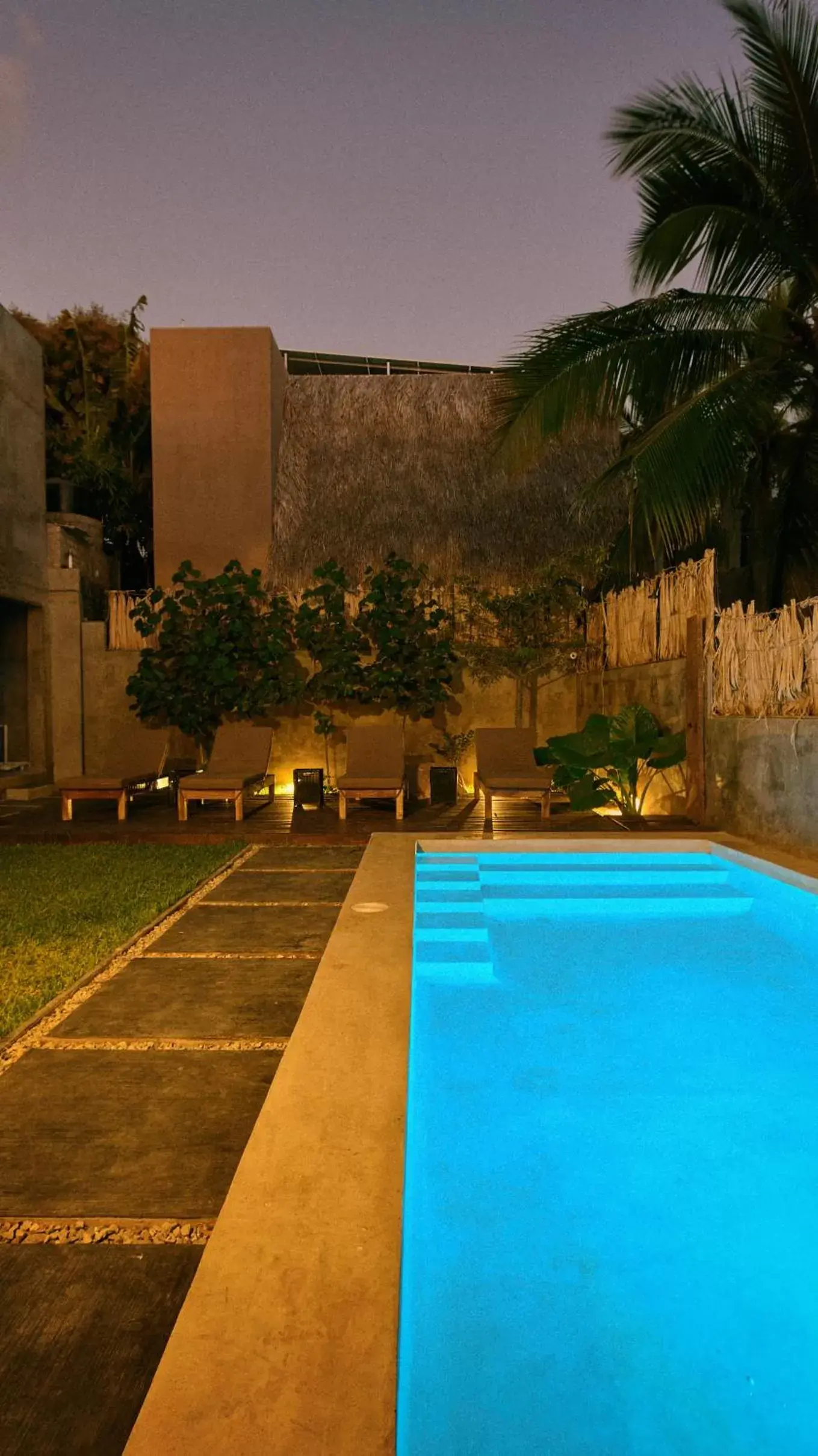 Night, Swimming Pool in Aldea Paraíso