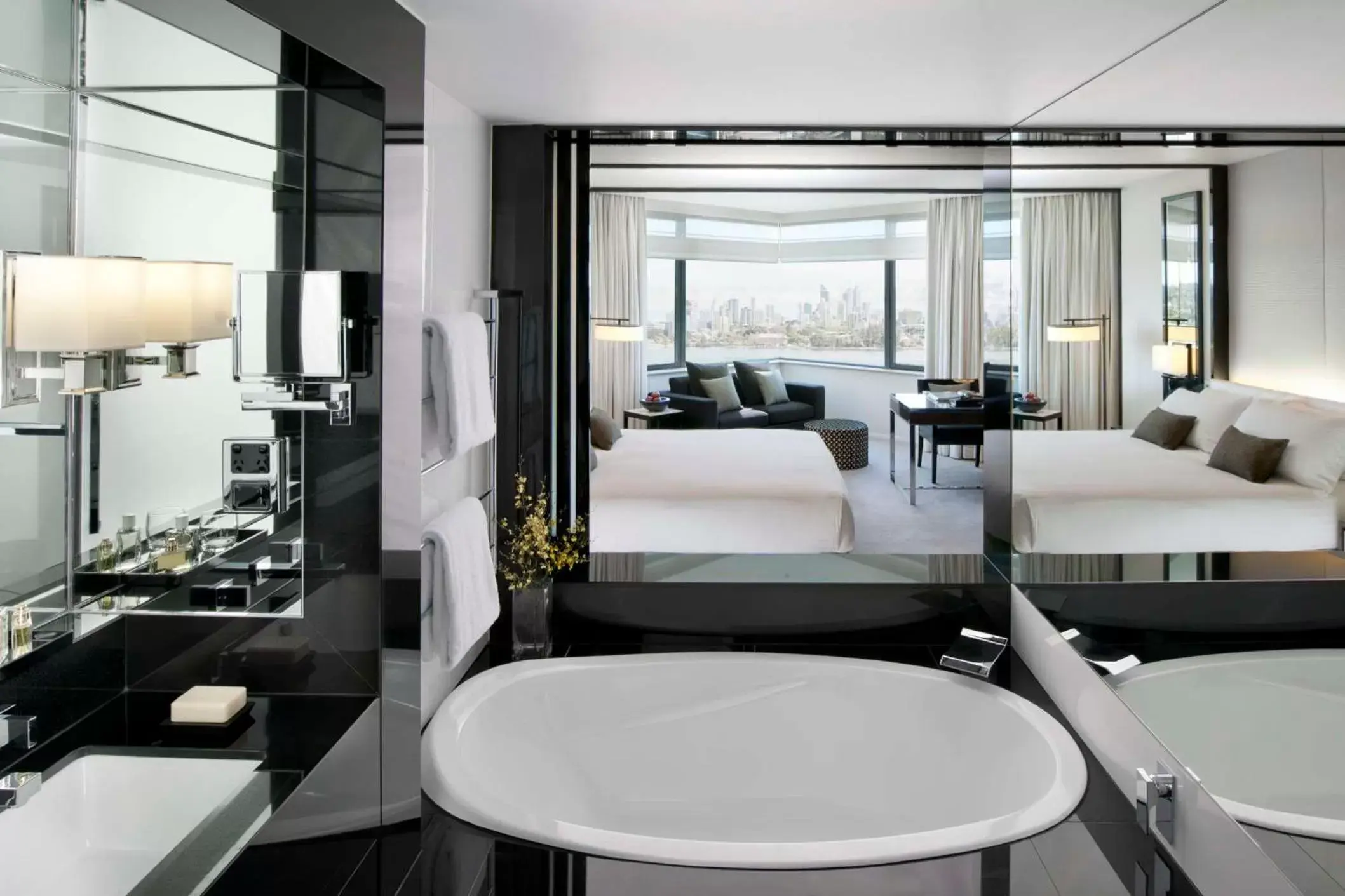 Bedroom, Bathroom in Crown Metropol Perth