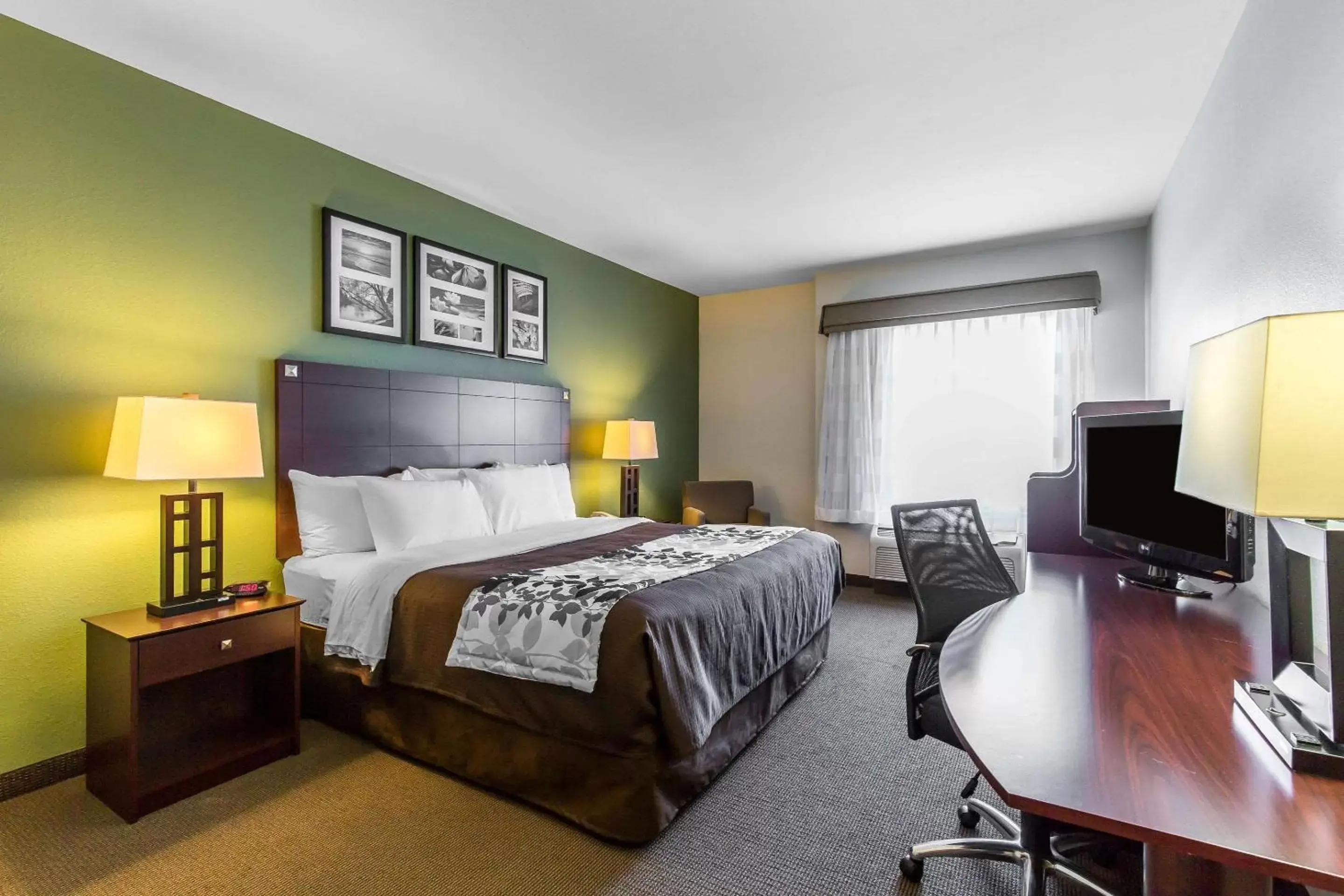 Bed in Sleep Inn & Suites Bush Intercontinental - IAH East