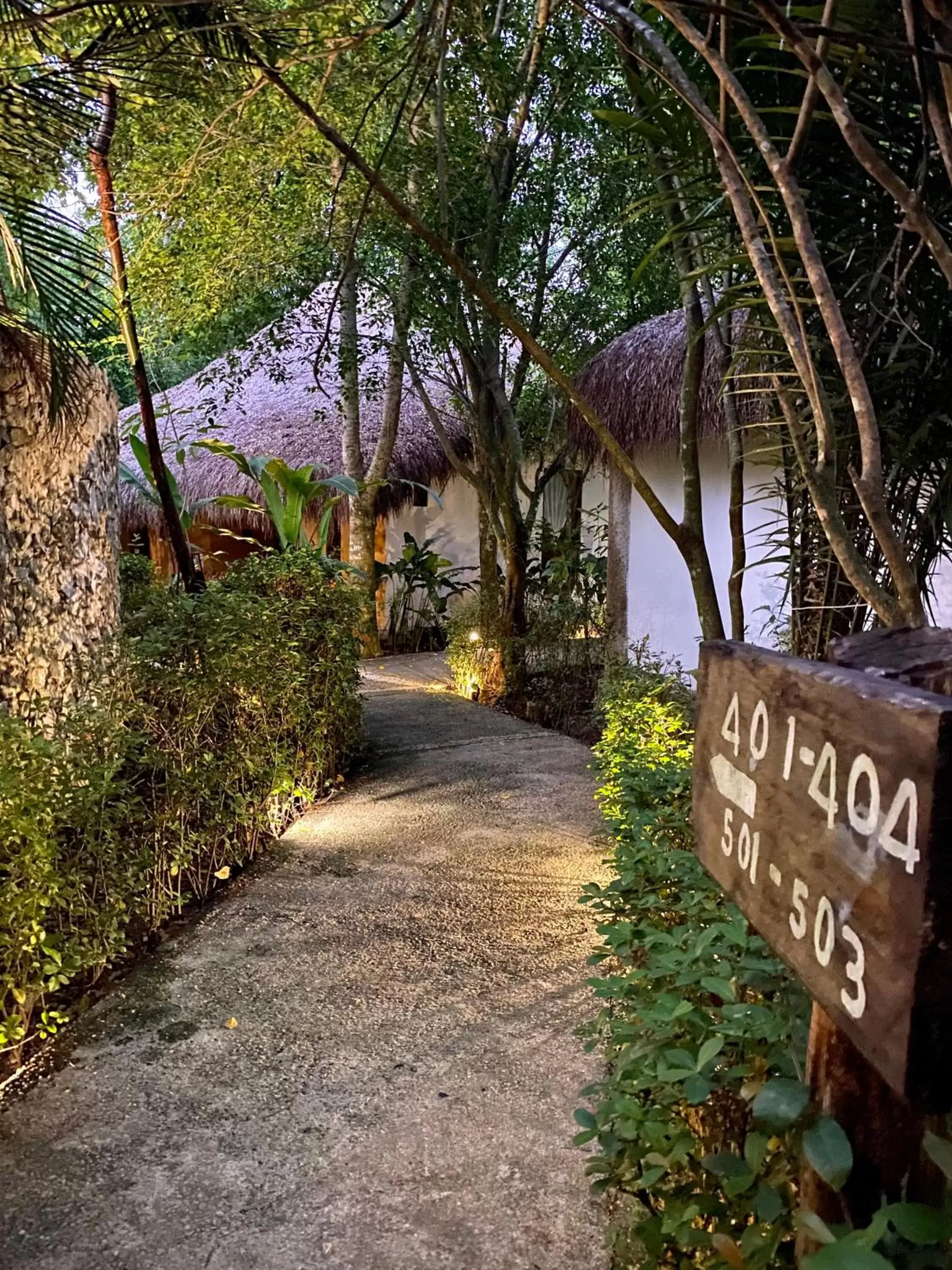 Garden in Piedra de Agua Palenque