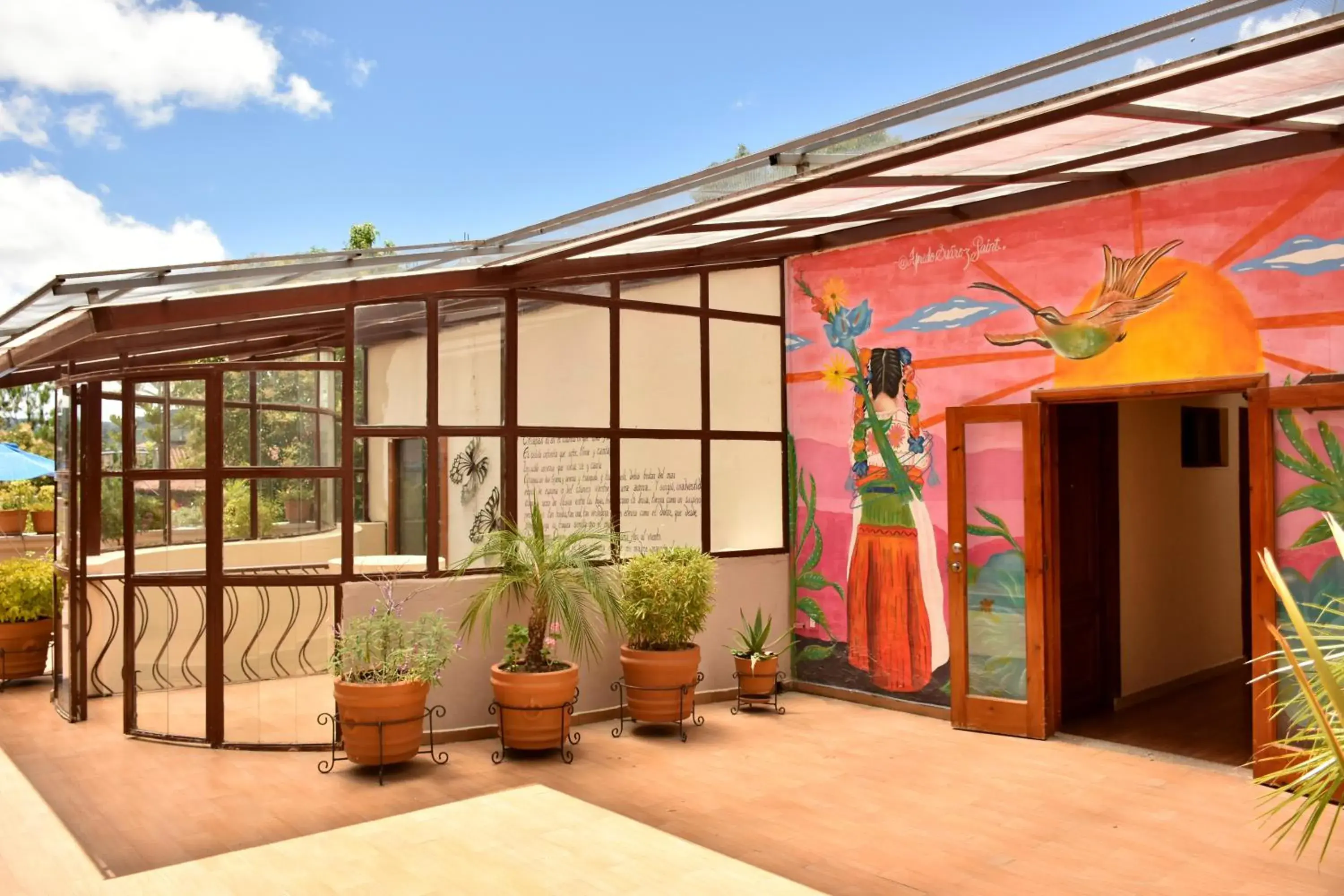 Garden view in Hotel Mansion Del Valle Garden view in Hotel Mansion Del Valle