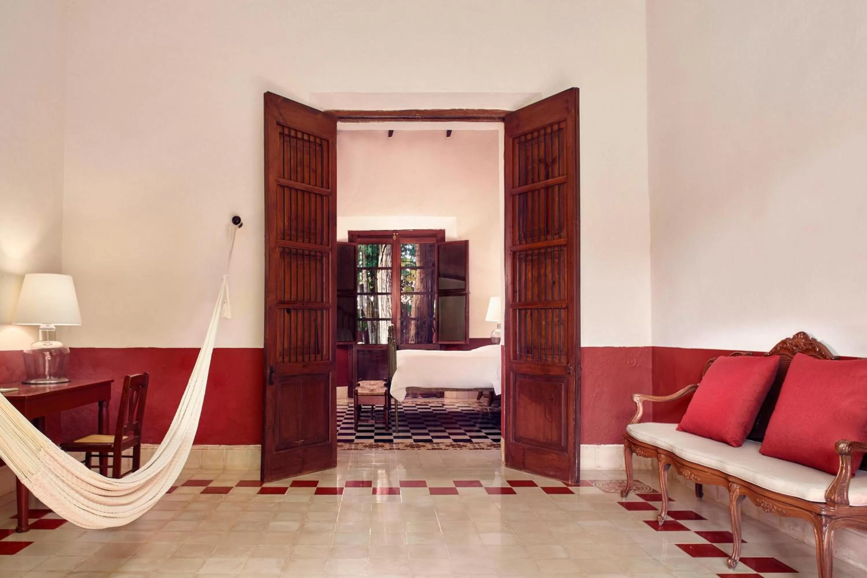 Bed in Hacienda Temozon Sur