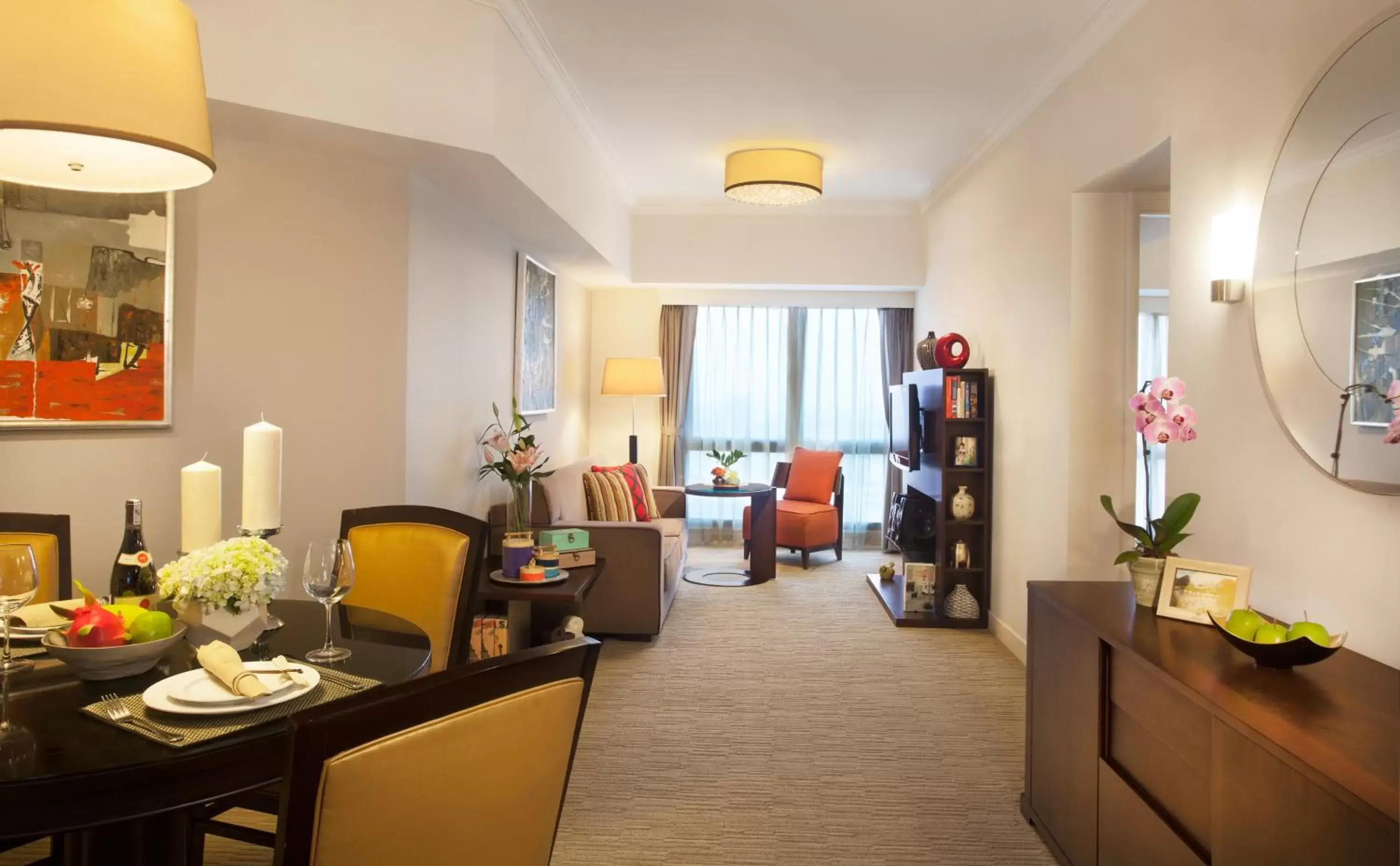 Living room in Somerset Grand Hanoi Serviced Residences