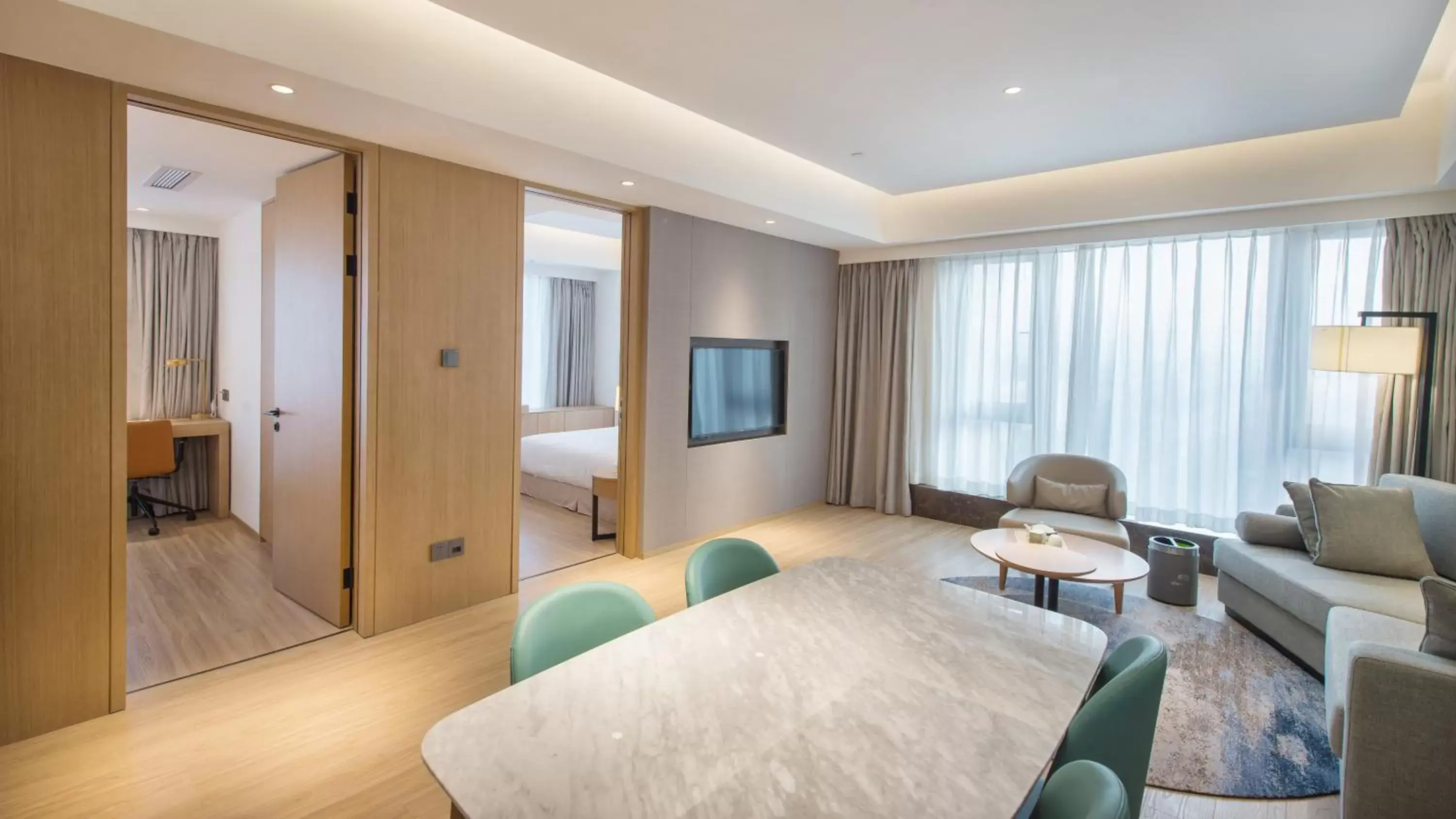 Bed in Shama Serviced Apartments Zijingang Hangzhou Bed in Shama Serviced Apartments Zijingang Hangzhou