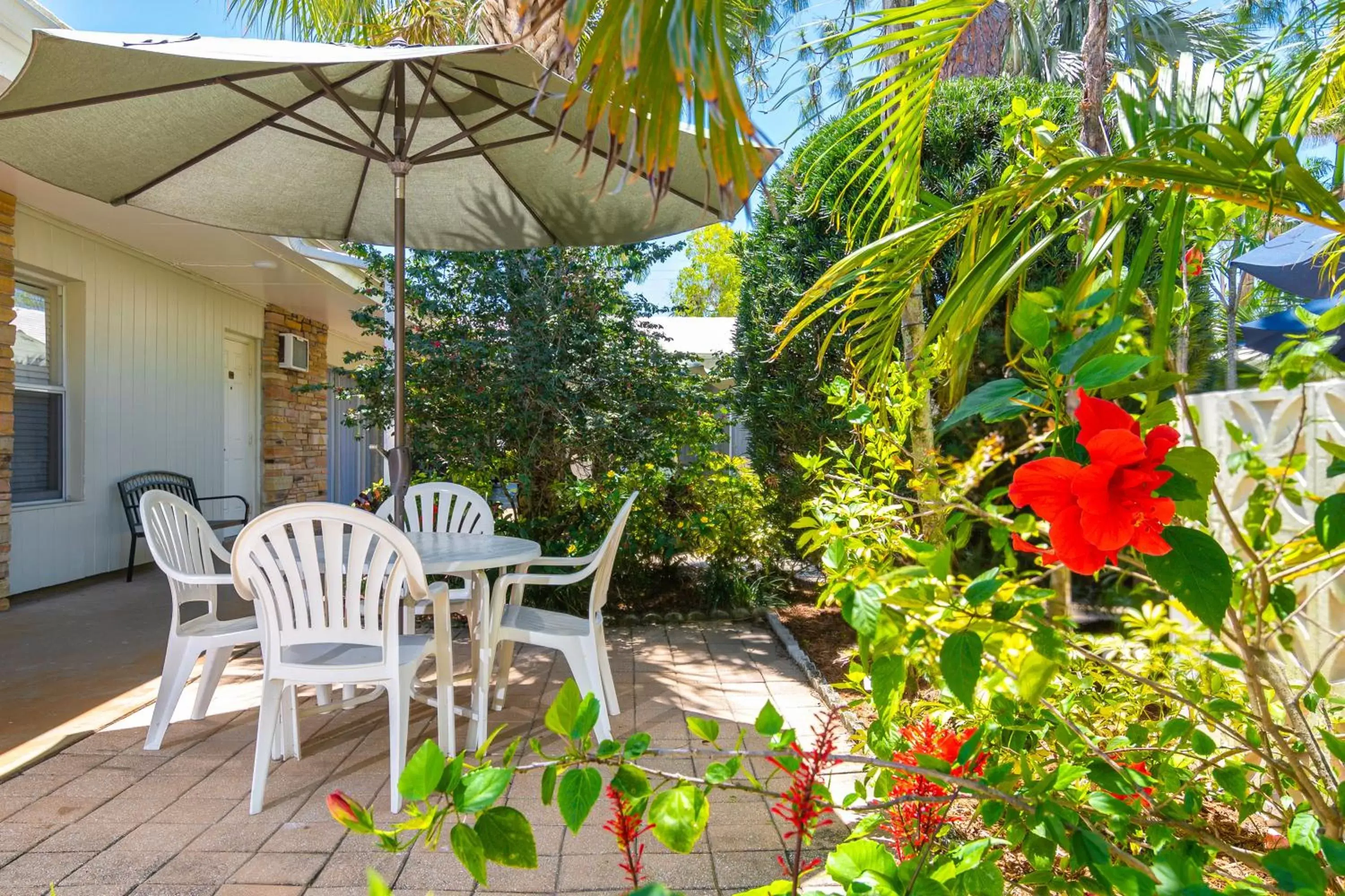 Garden view in The Fairways Inn of Naples