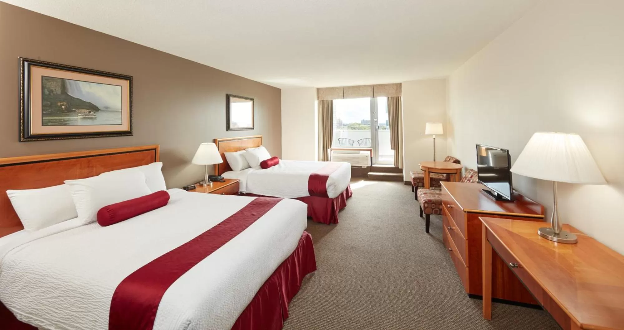 Two Queen Balcony with Fireworks view in The Falls Hotel & Inn