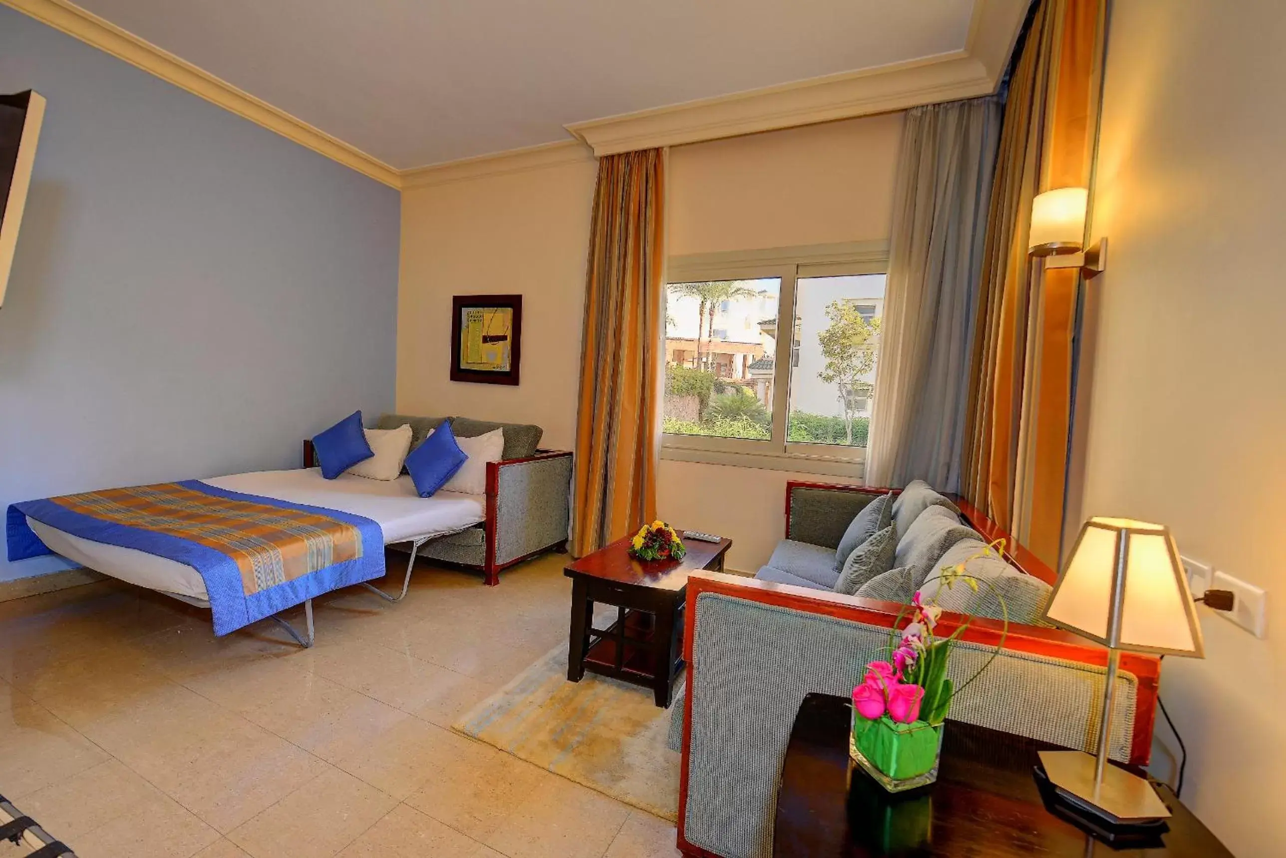 Living room, Bed in Stella Di Mare Beach Hotel & Spa